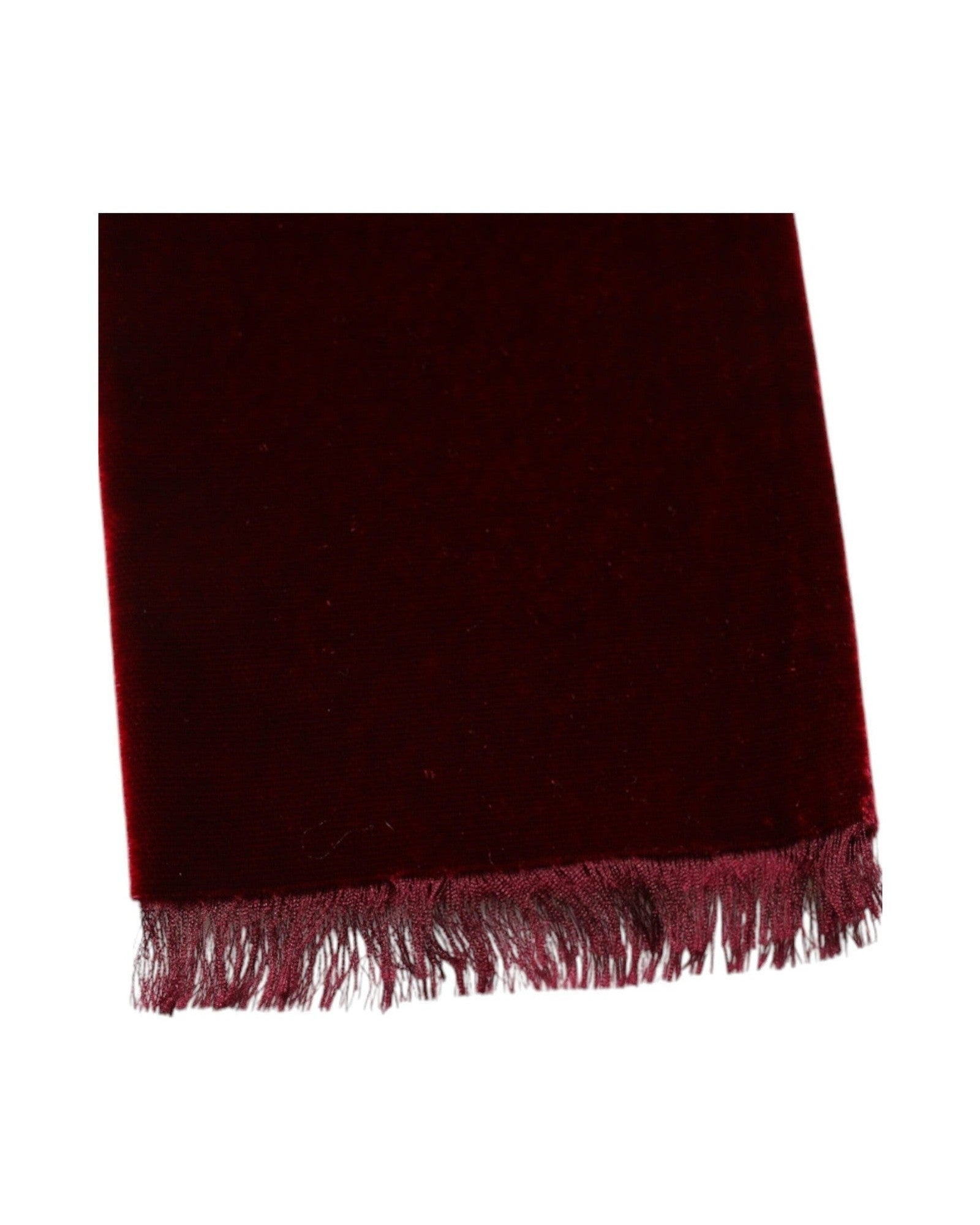 Dolce & Gabbana Bordeaux Cotton Silk Fringe Shawl Wrap Scarf Glam Steals