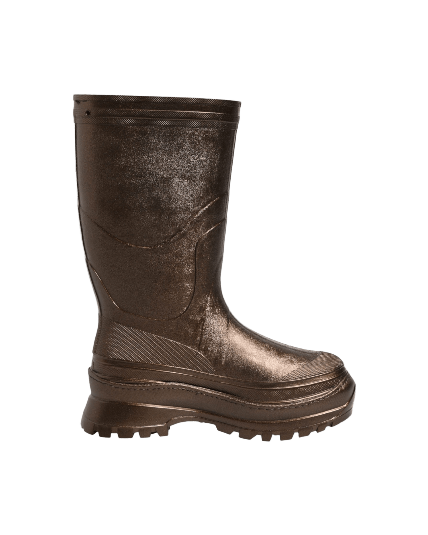 Dolce & Gabbana Bronze Metallic Pull On Rain Boots Shoes Boots