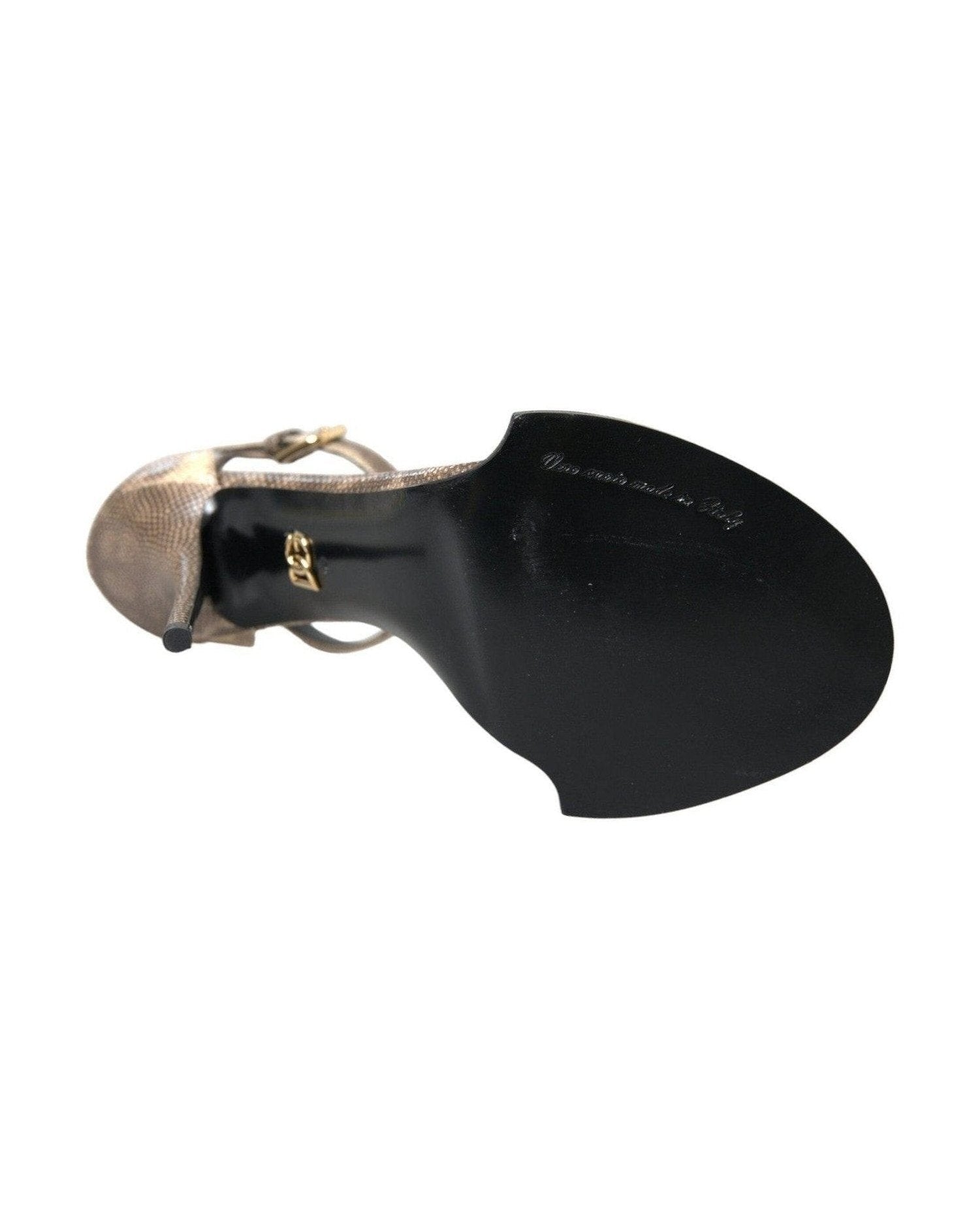 Dolce & Gabbana Brown Exotic Leather Crystal Sandals Shoes Glam Steals