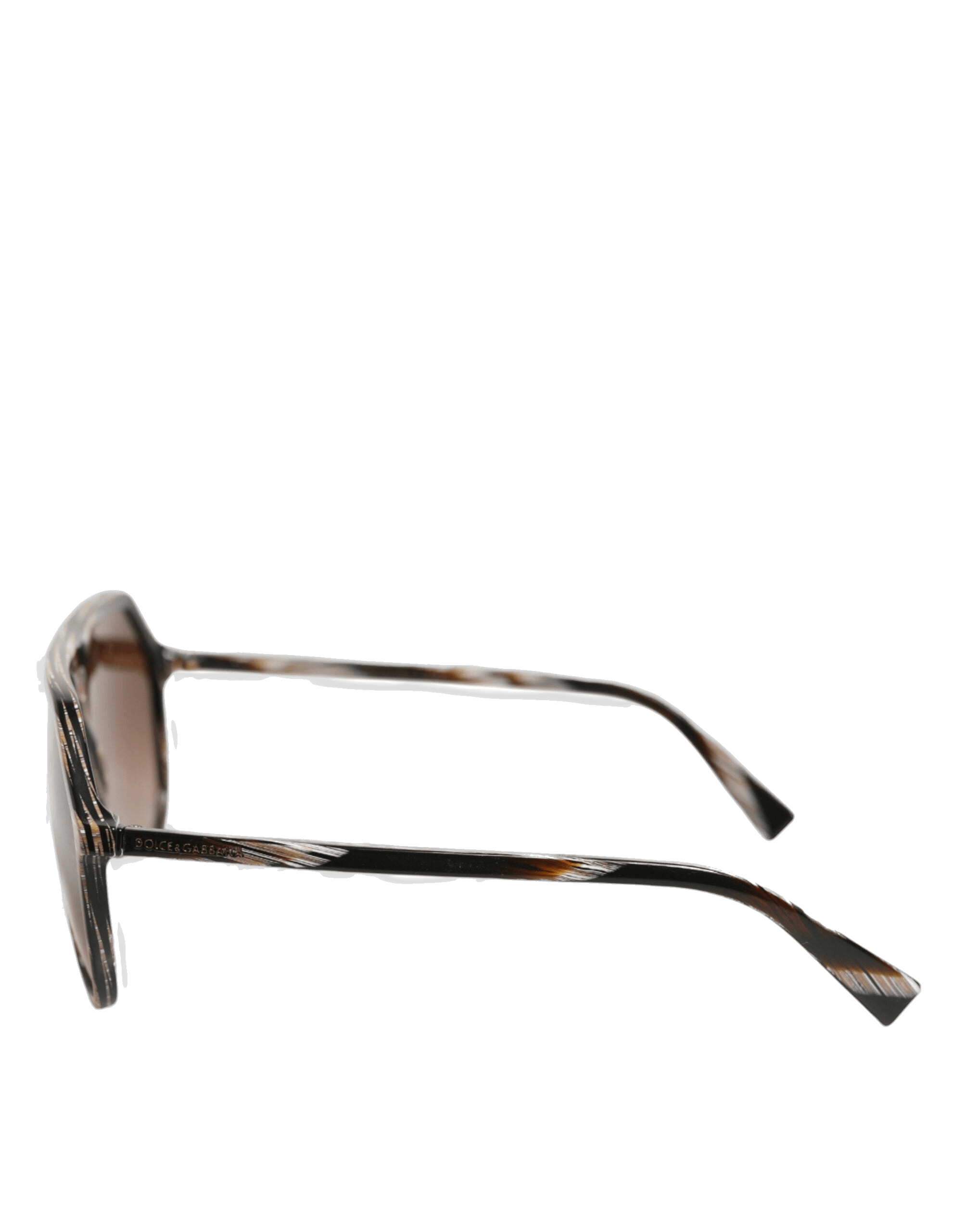 Dolce & Gabbana Brown Full Rim Acetate Pilot Eyewear Sunglasses Glam Steals