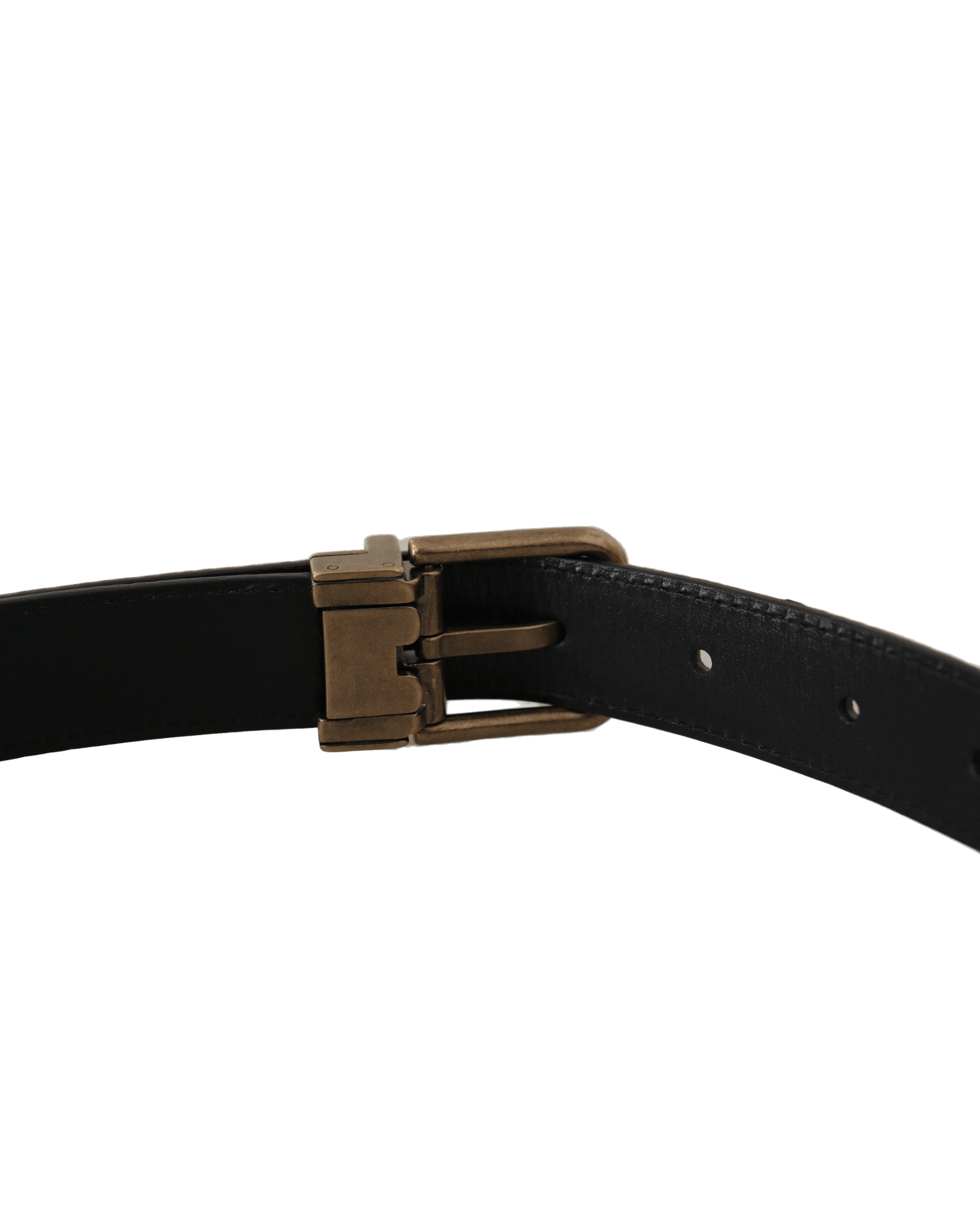 Dolce & Gabbana Brown Leather Leopard Print Metal Buckle Belt Belts