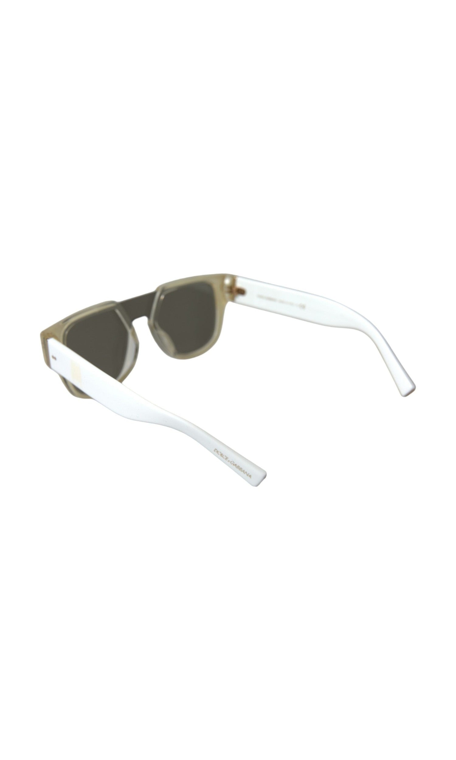 Dolce & Gabbana Chic Acetate Designer White Sunglasses Glam Steals
