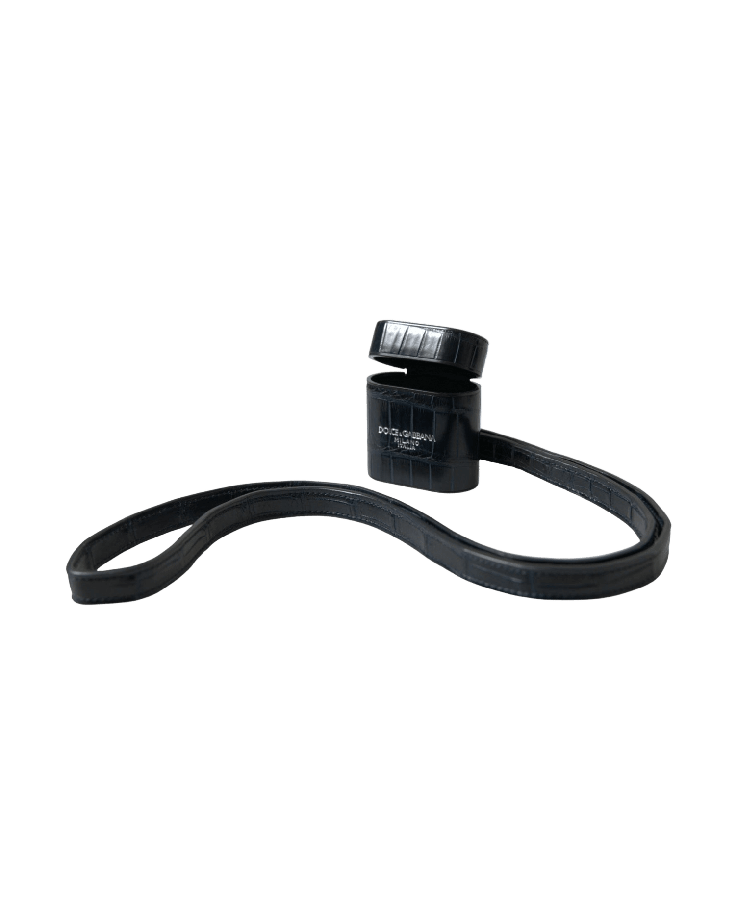 Dolce & Gabbana Chic Crocodile Leather Airpods Case Glam Steals