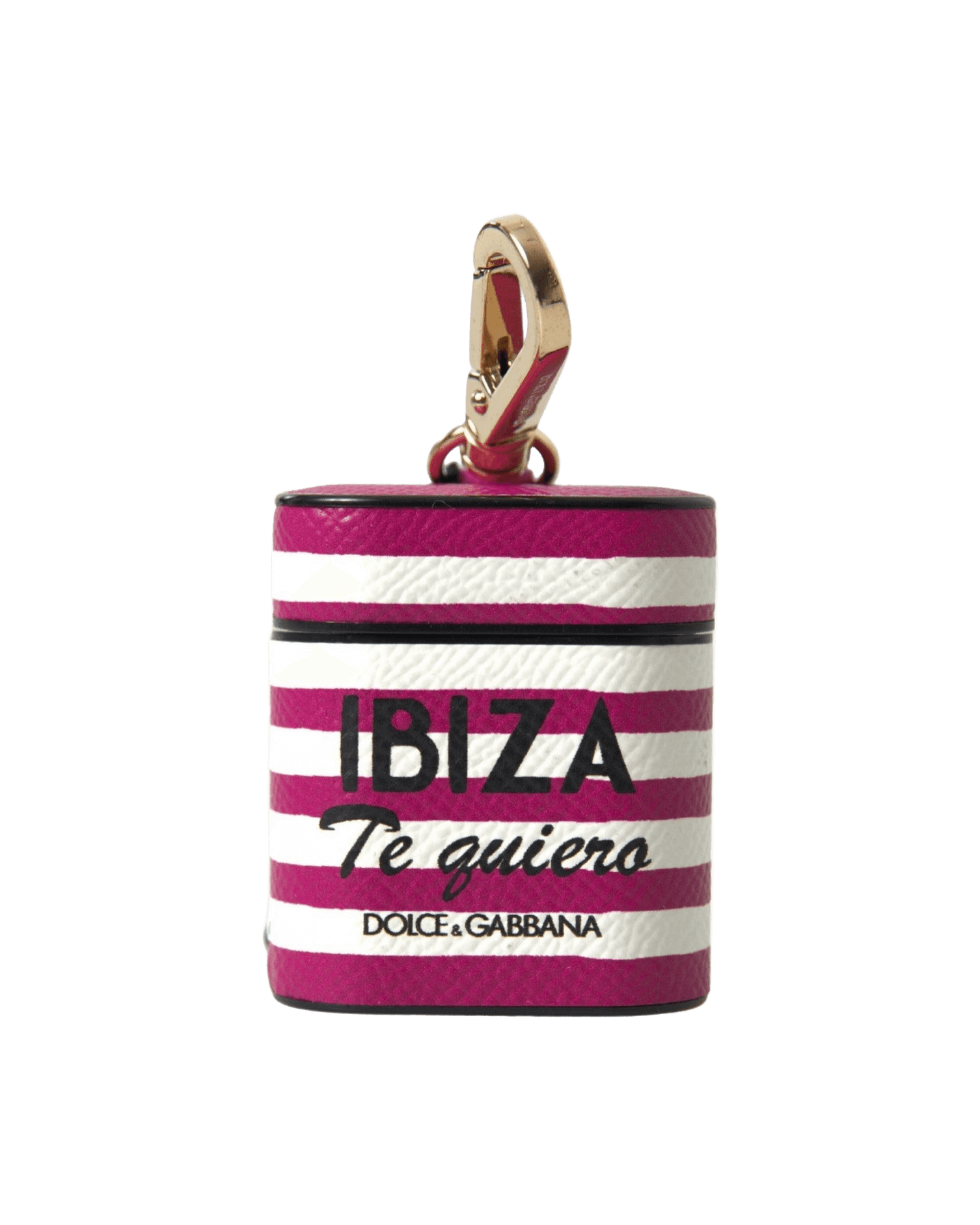 Dolce & Gabbana Chic Leather Airpods Fuchsia Case Glam Steals