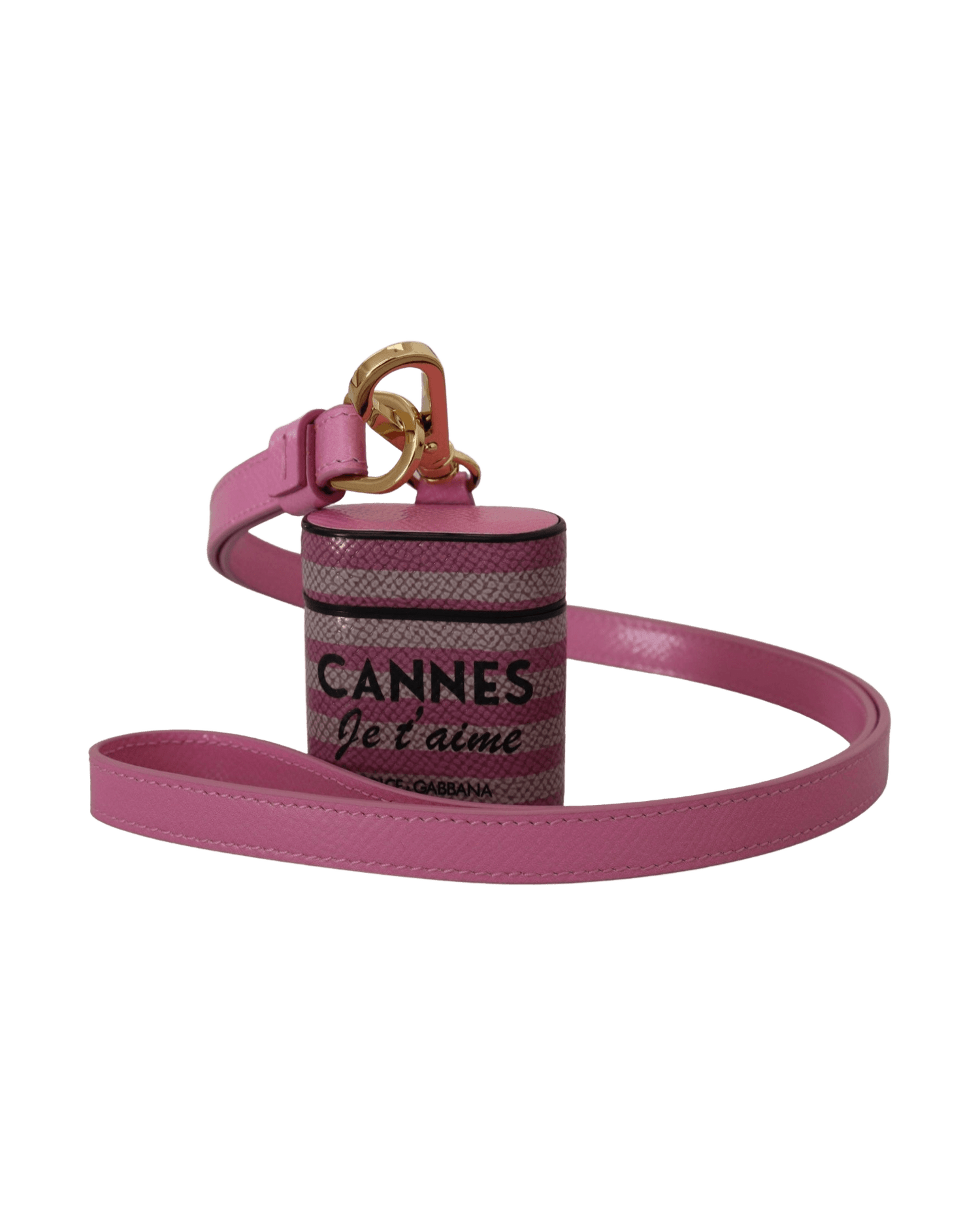 Dolce & Gabbana Chic Leather Airpods Pink Case Glam Steals