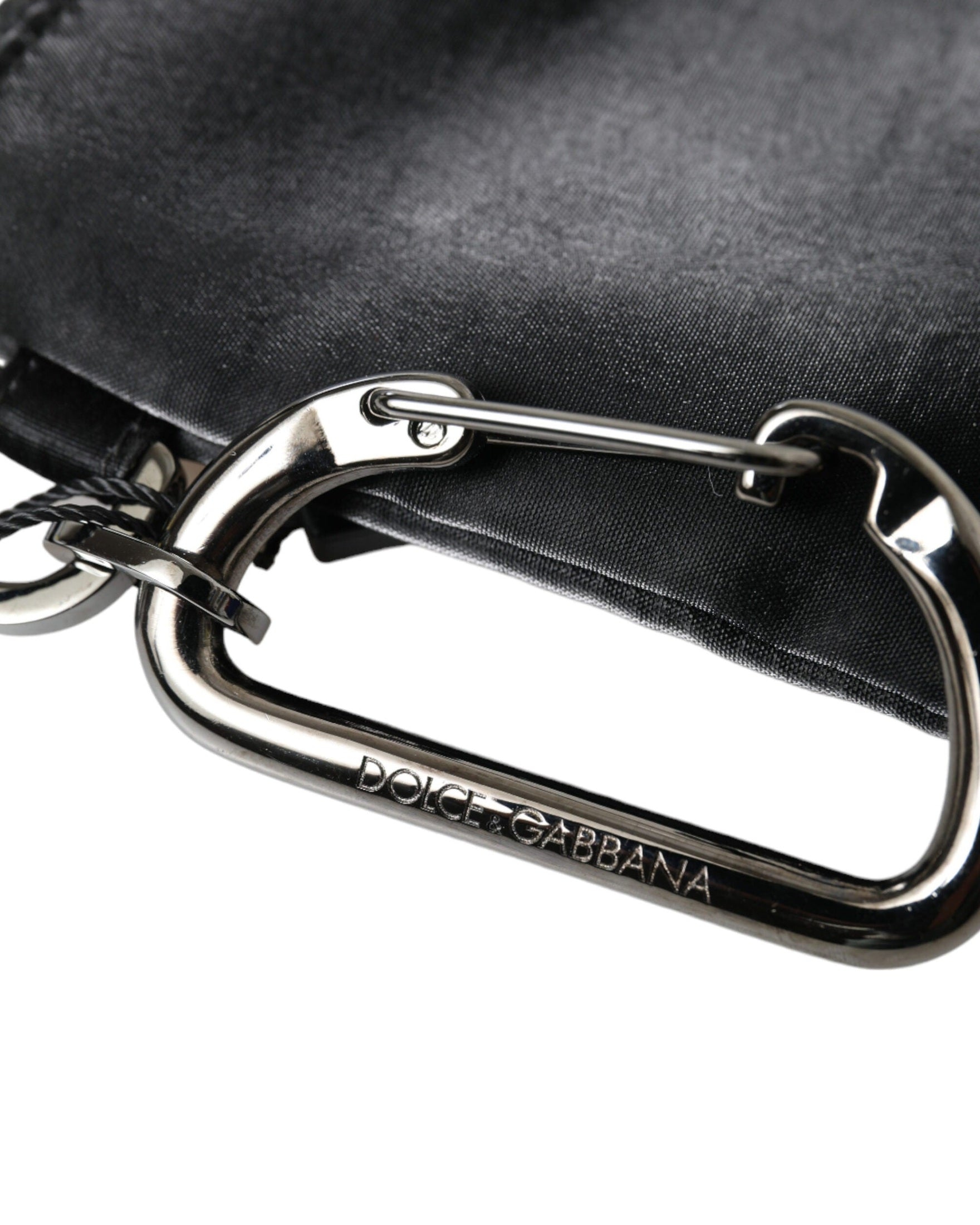 Dolce & Gabbana Chic Nylon-Leather Designer Pouch Glam Steals