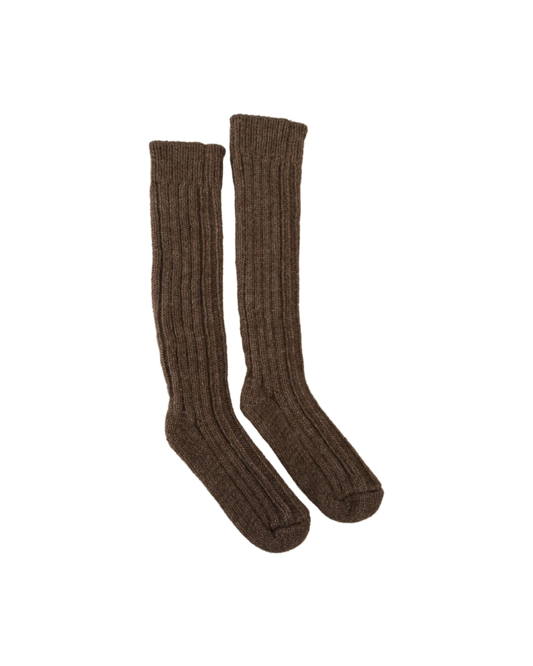 Dolce & Gabbana Chic Wool Blend Over-Calf Brown Socks Glam Steals