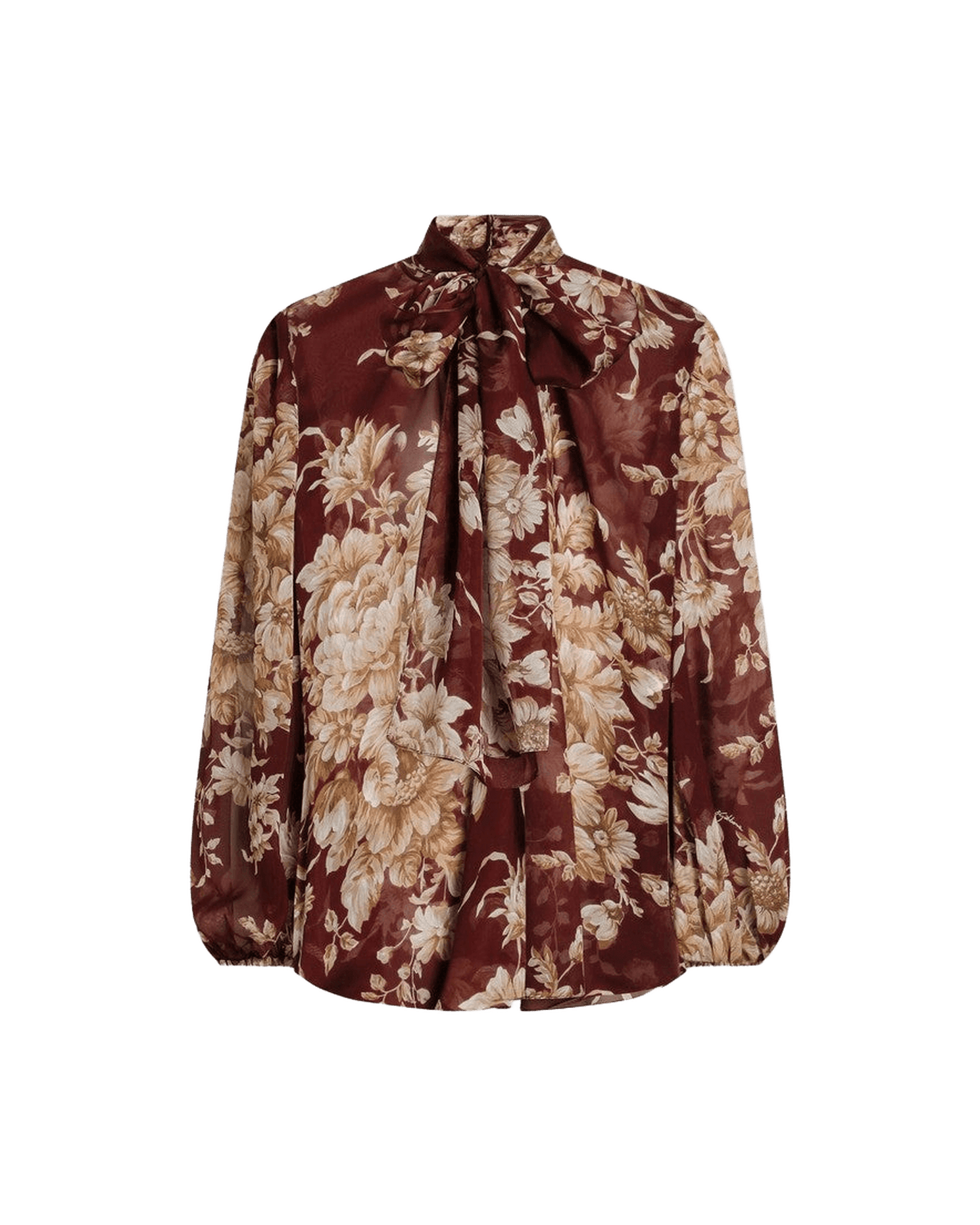 Dolce & Gabbana Chiffon Shirt With Rose Print Glam Steals