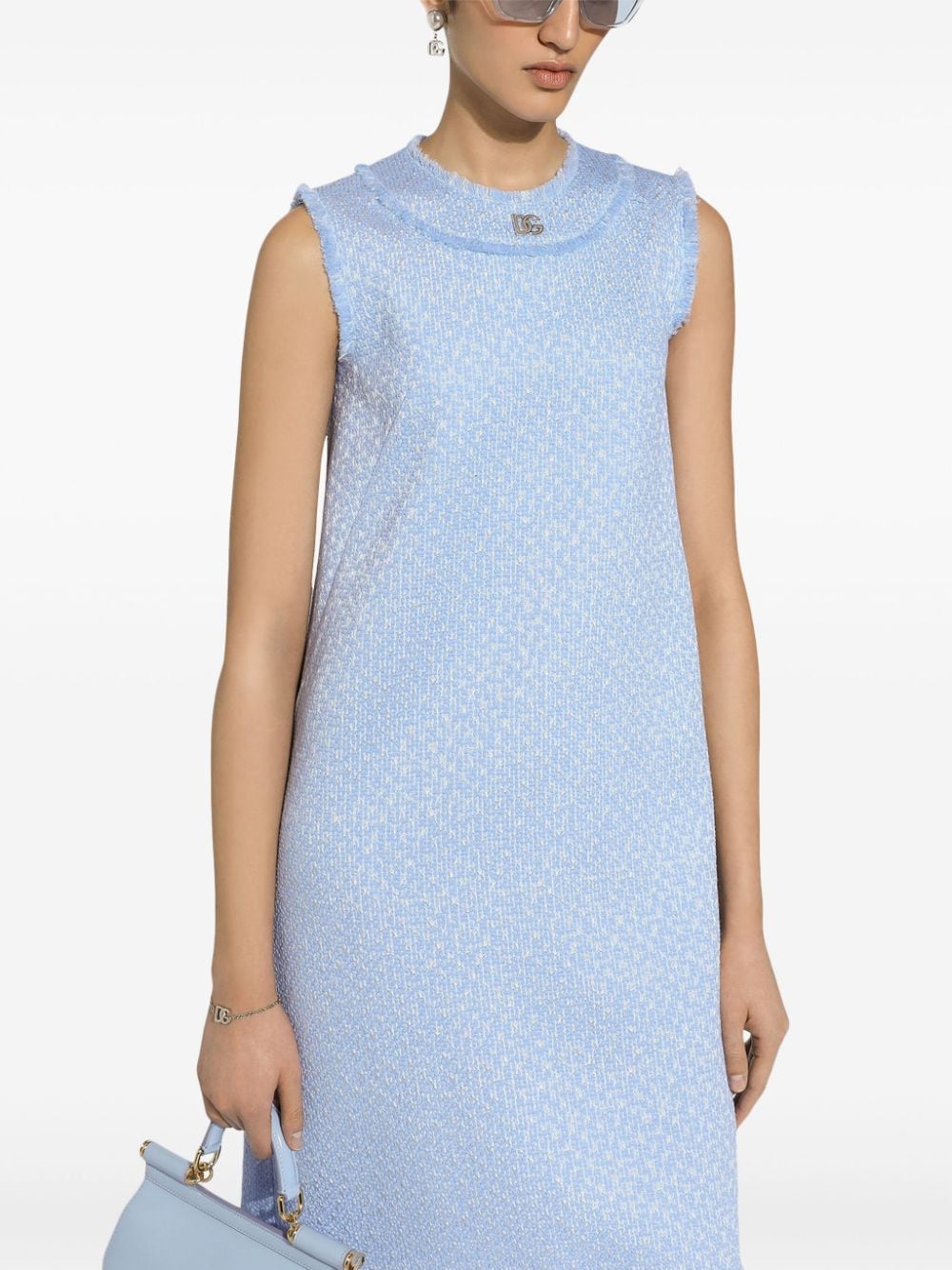 Dolce & Gabbana Clear Blue Dress Glam Steals