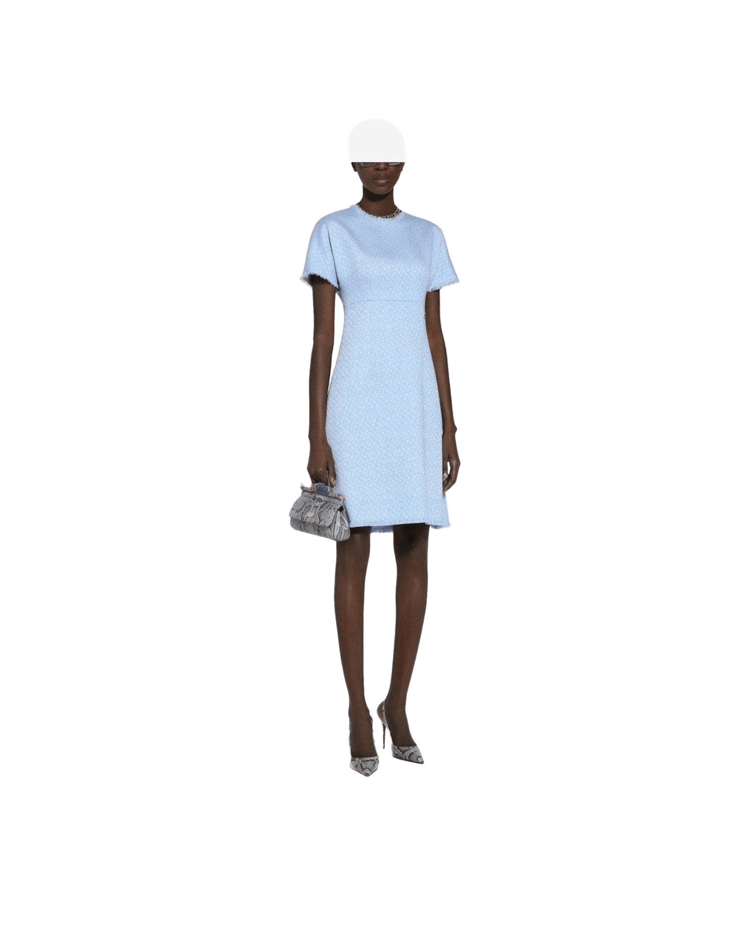 Dolce & Gabbana Clear Blue Dress Glam Steals