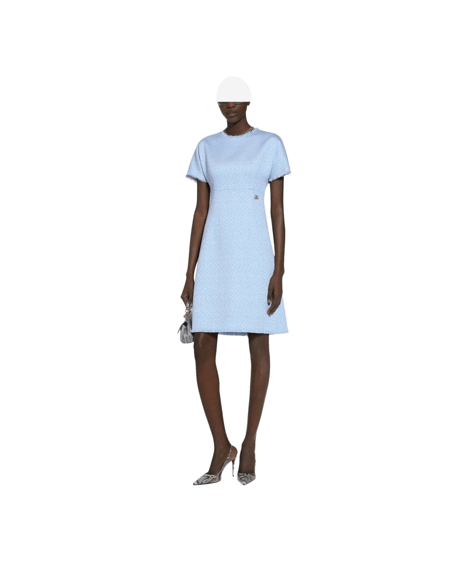 Dolce & Gabbana Clear Blue Dress Glam Steals