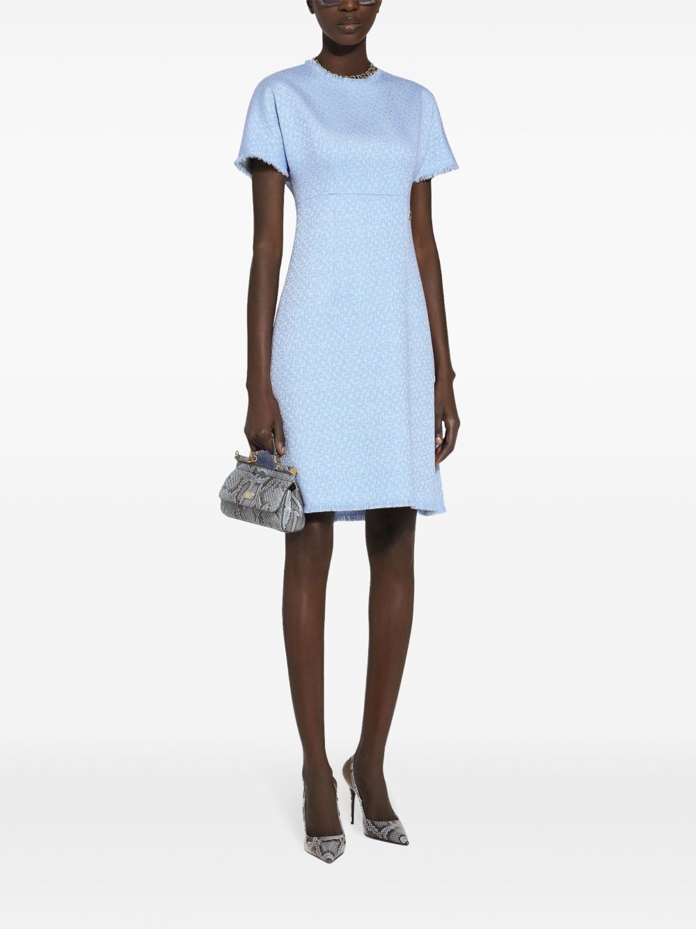Dolce & Gabbana Clear Blue Dress Glam Steals