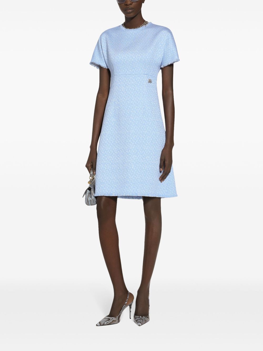 Dolce & Gabbana Clear Blue Dress Glam Steals