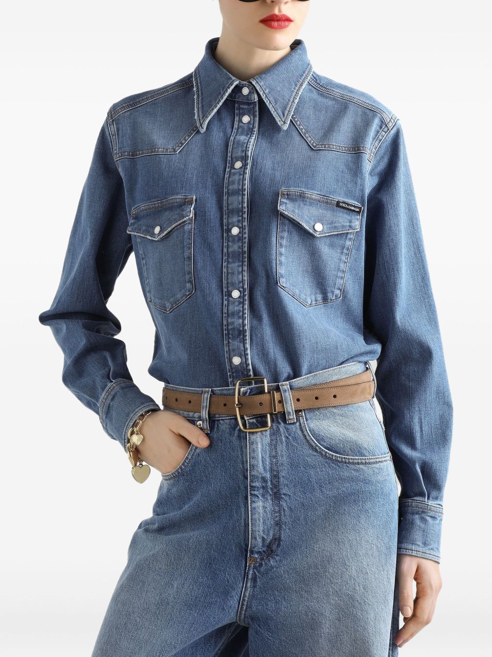 Dolce & Gabbana Clear Blue Shirt Glam Steals