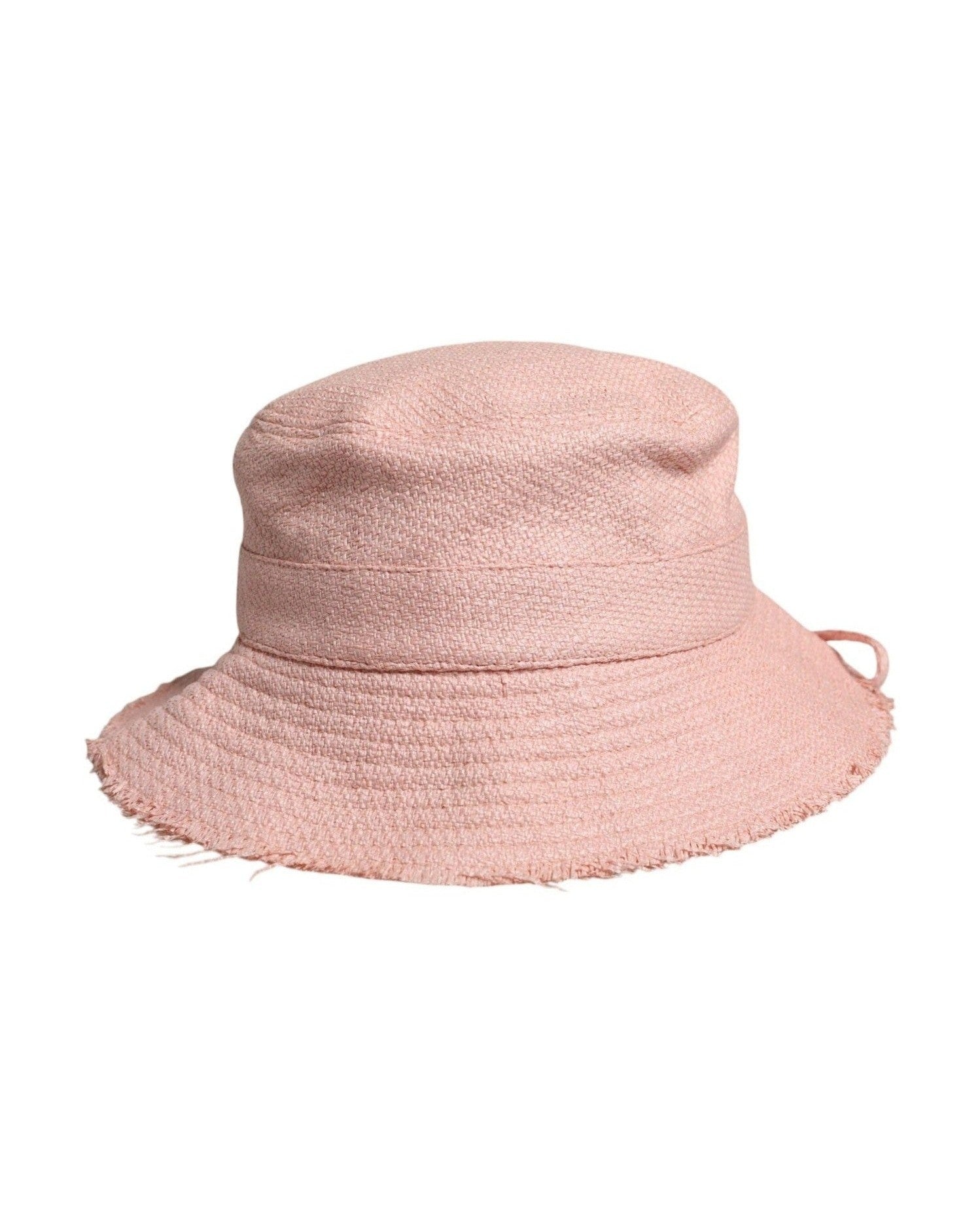Dolce & Gabbana Cotton Wide Brim Bucket Pink Hat Glam Steals
