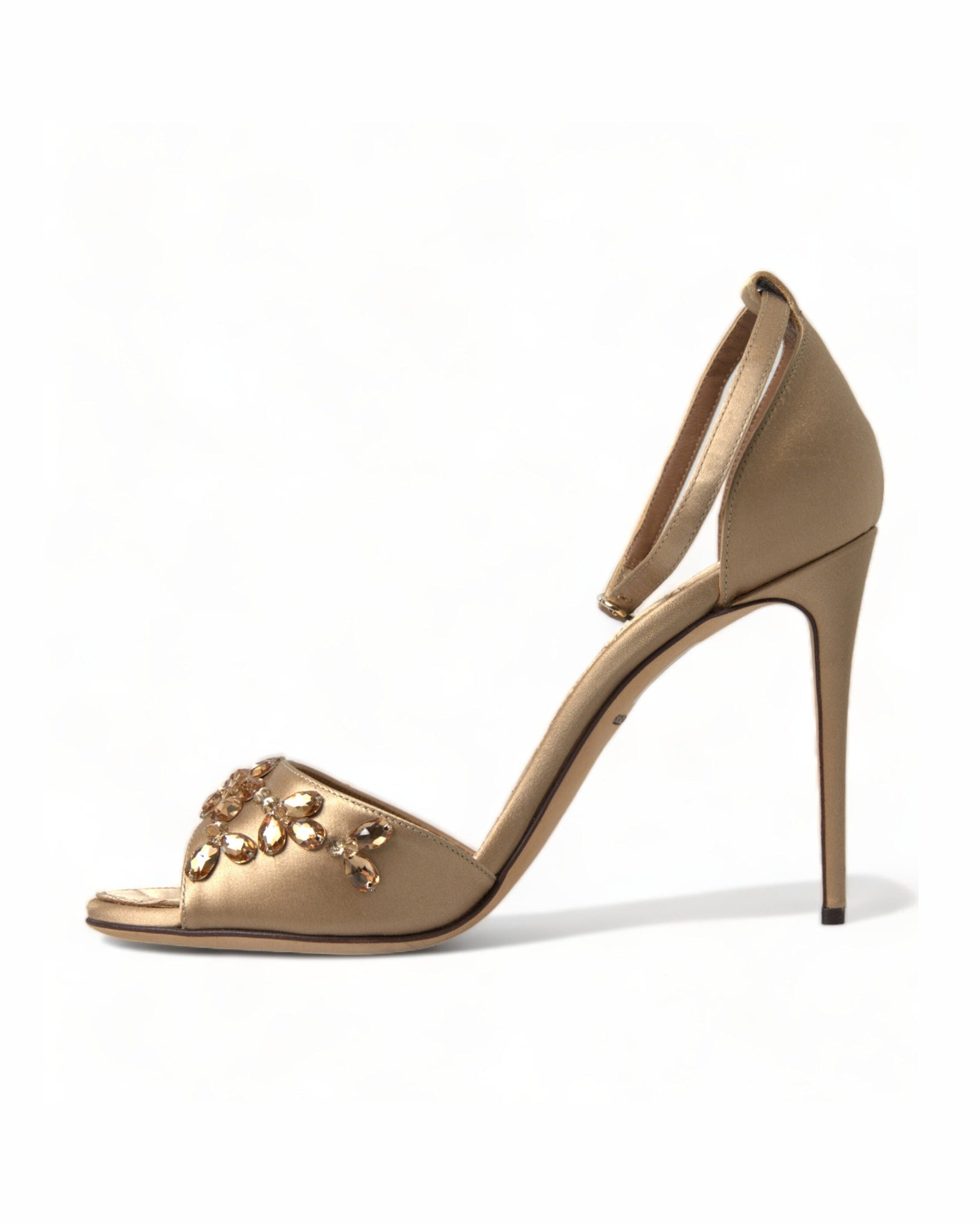 Dolce & Gabbana Crystal Embellished Heel Sandals Glam Steals