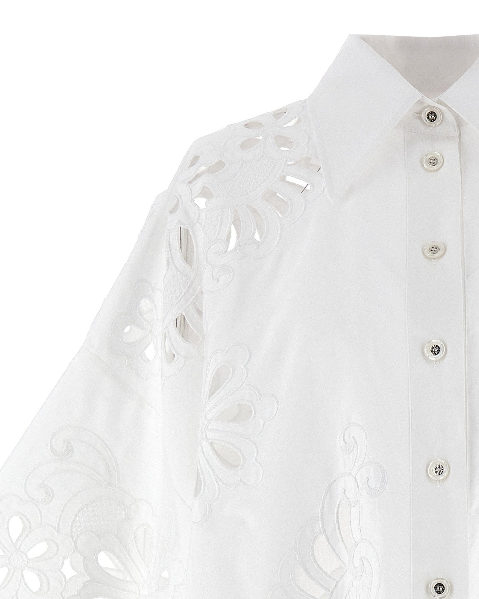 Dolce & Gabbana Cut Out Embroidery Shirt Glam Steals