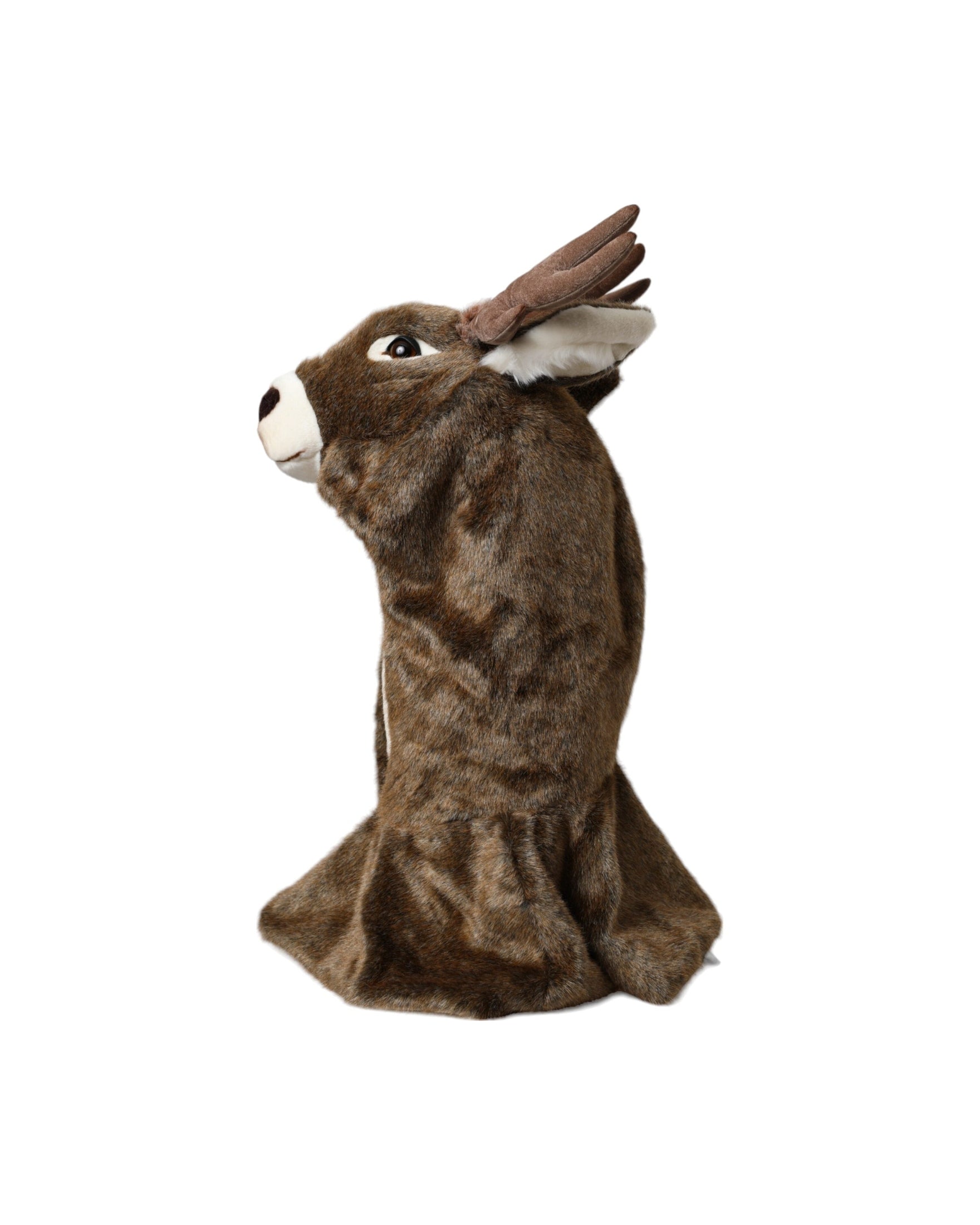 Dolce & Gabbana Deer Faux Fur Whole Head Brown Hat Glam Steals
