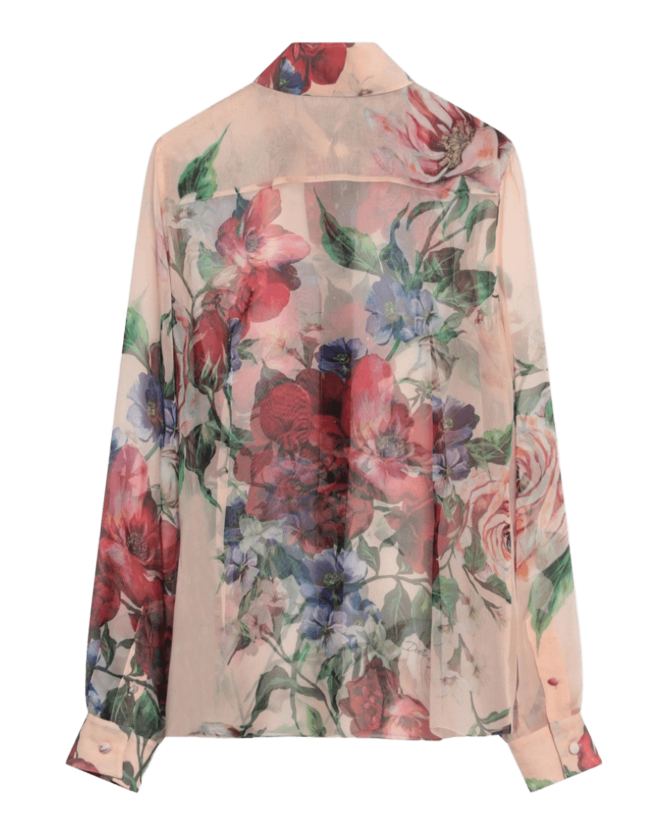 Dolce & Gabbana Dolce & Gabbana Floral-print silk shirt Glam Steals