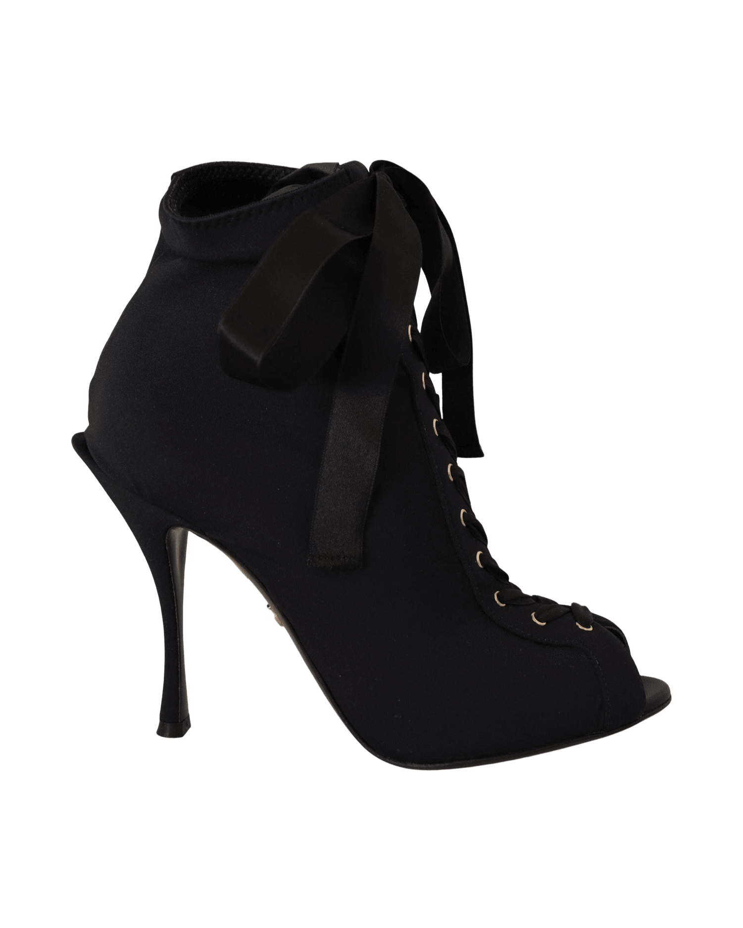 Dolce & Gabbana Elegant Ankle Open Toe Heel Boots Glam Steals