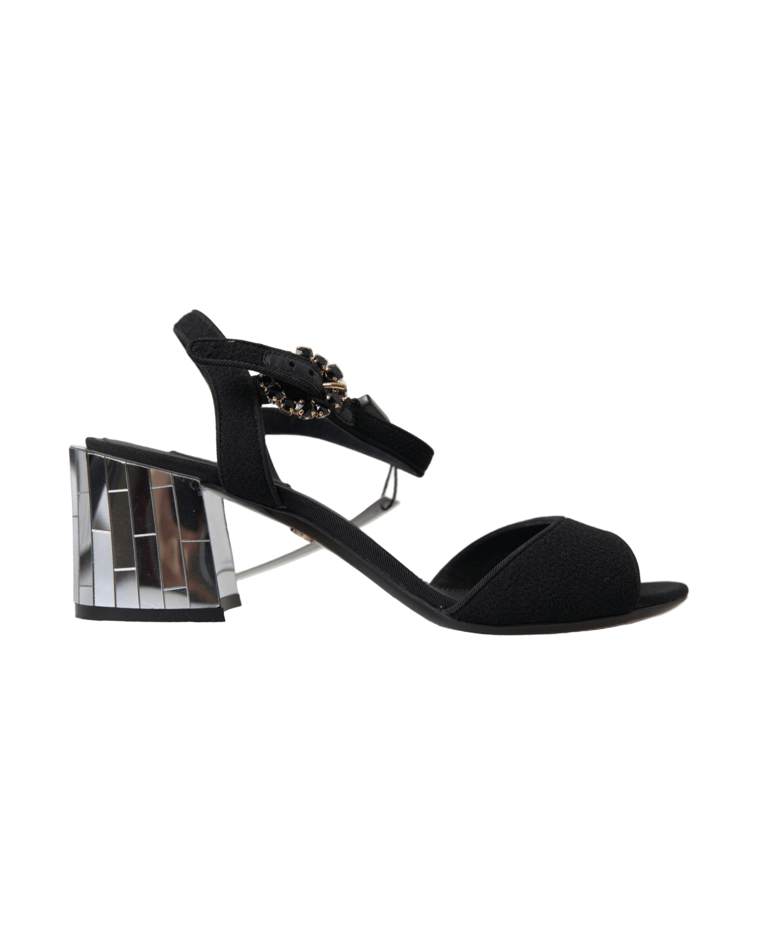 Dolce & Gabbana Elegant Ankle Strap Sandals With Mirror Heels Glam Steals