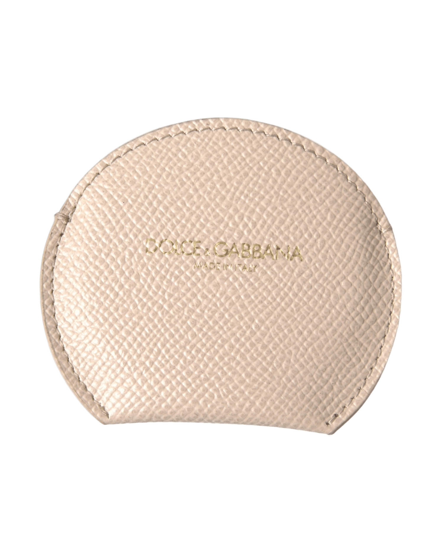 Dolce & Gabbana Elegant Calfskin Leather Hand Mirror Holder Glam Steals