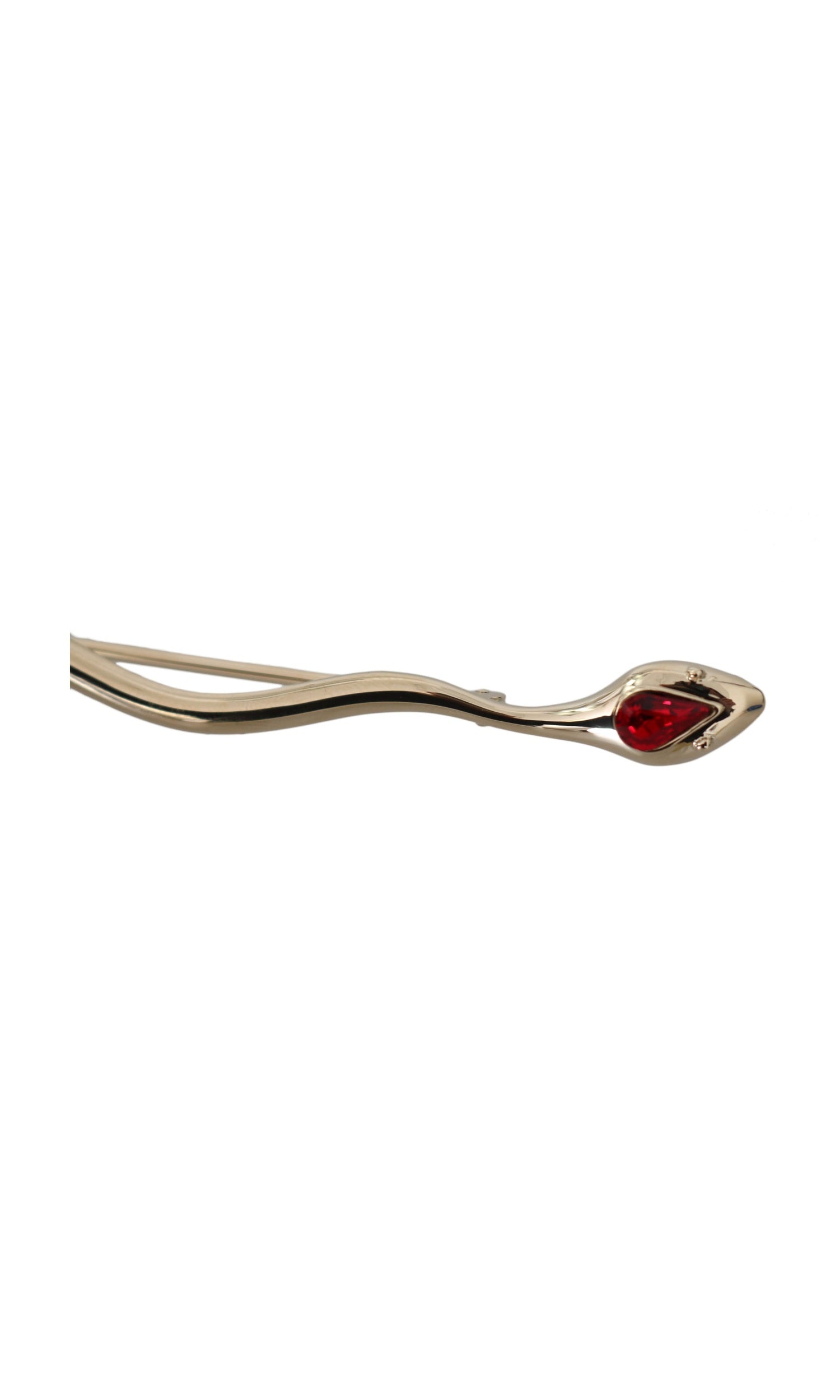 Dolce & Gabbana Elegant Crystal Brooch Silver Pin Glam Steals