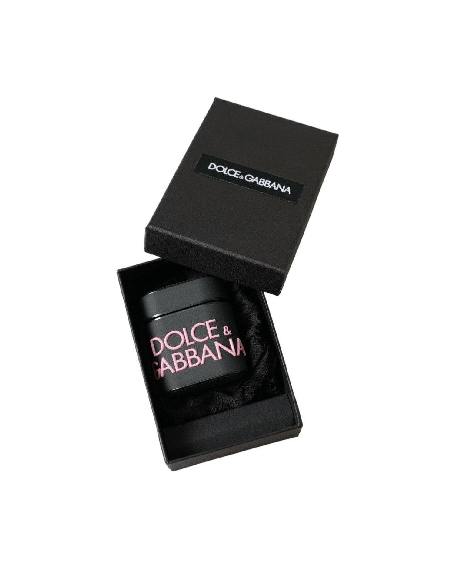 Dolce & Gabbana Elegant Dual-Tone Leather Airpods Case Headphone & Headset Accessories