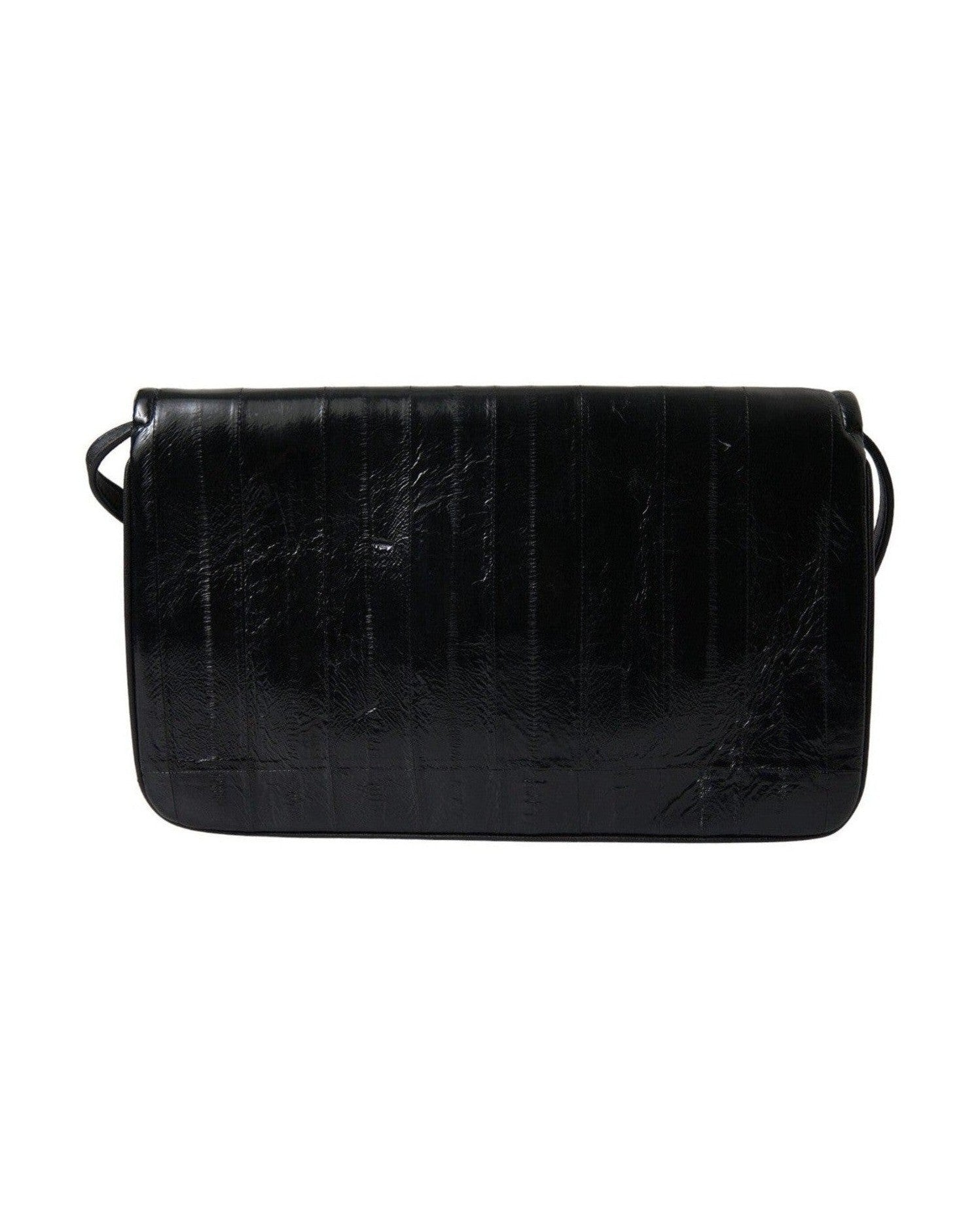 Dolce & Gabbana Elegant Eelskin Leather Shoulder Bag Glam Steals