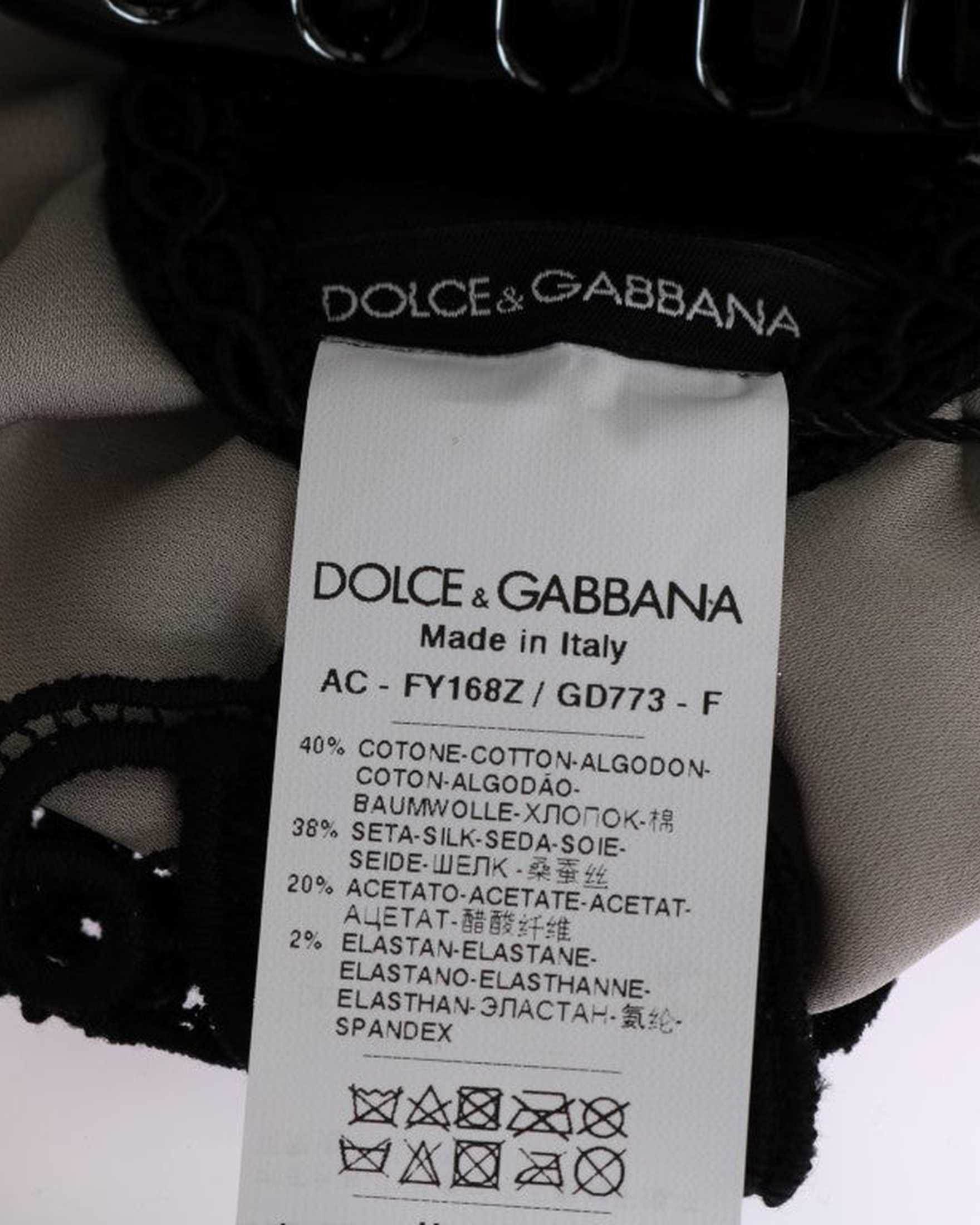 Dolce & Gabbana Elegant Floral Lace Hair Claw Glam Steals