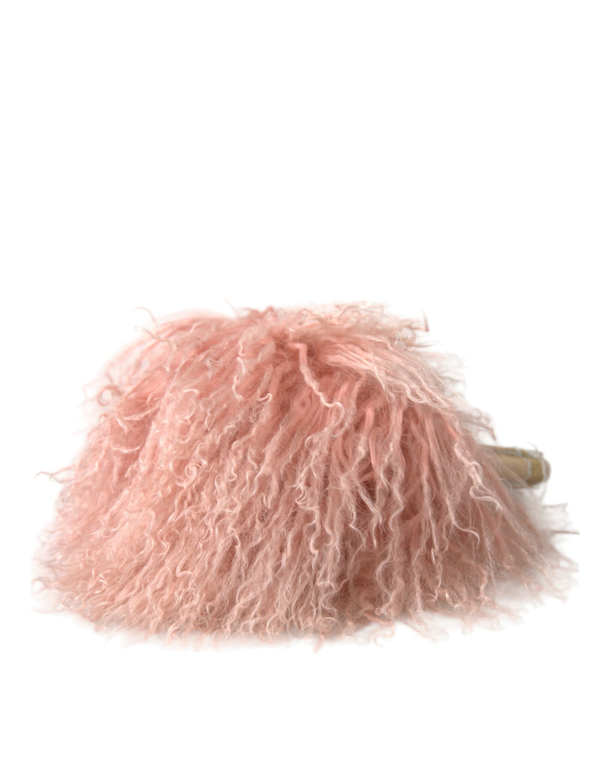 Dolce & Gabbana Elegant Fur Earmuffs - Winter Chic Pink Accessory Glam Steals