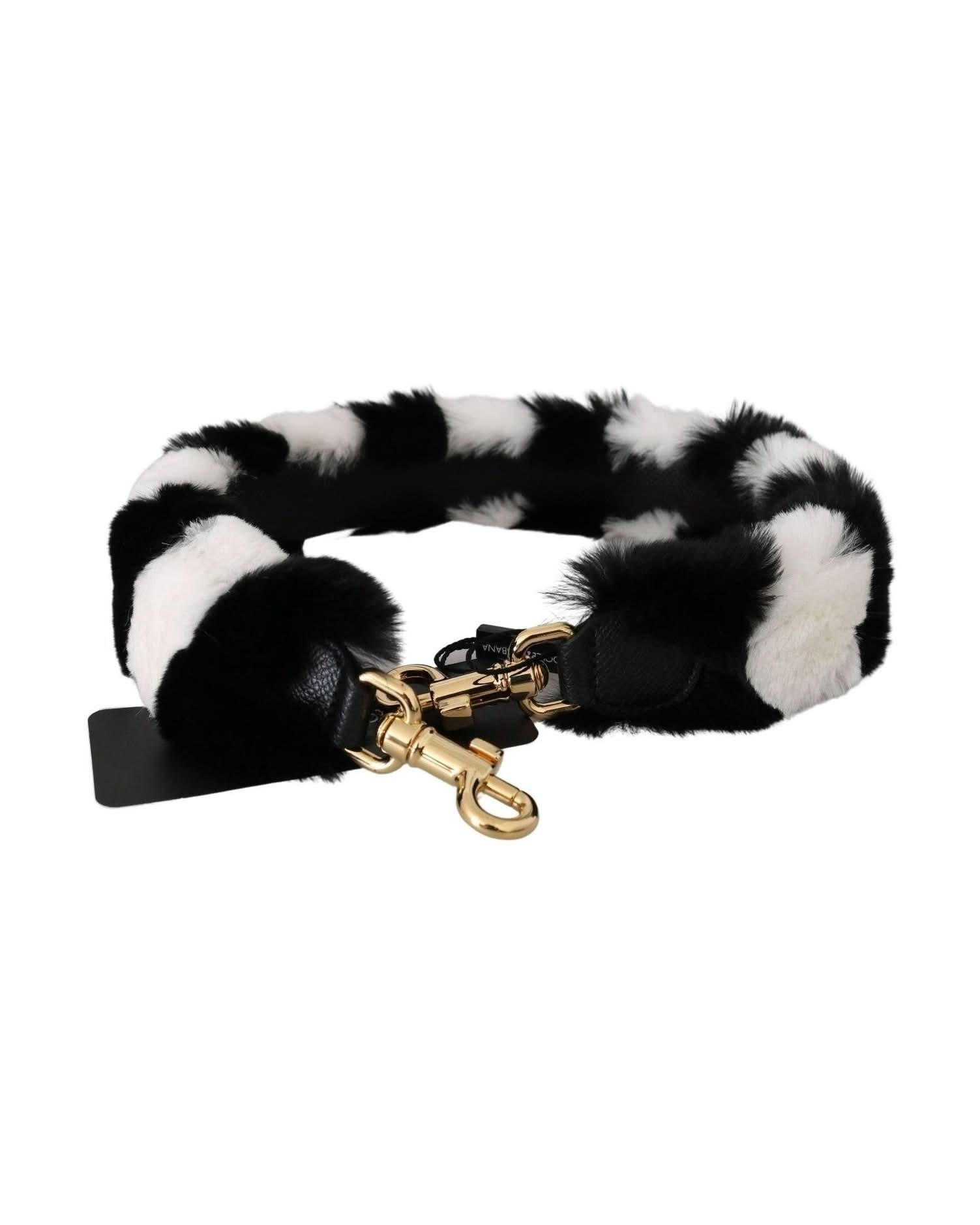Dolce & Gabbana Elegant Fur Shoulder Strap Accessory Handbag & Wallet Accessories