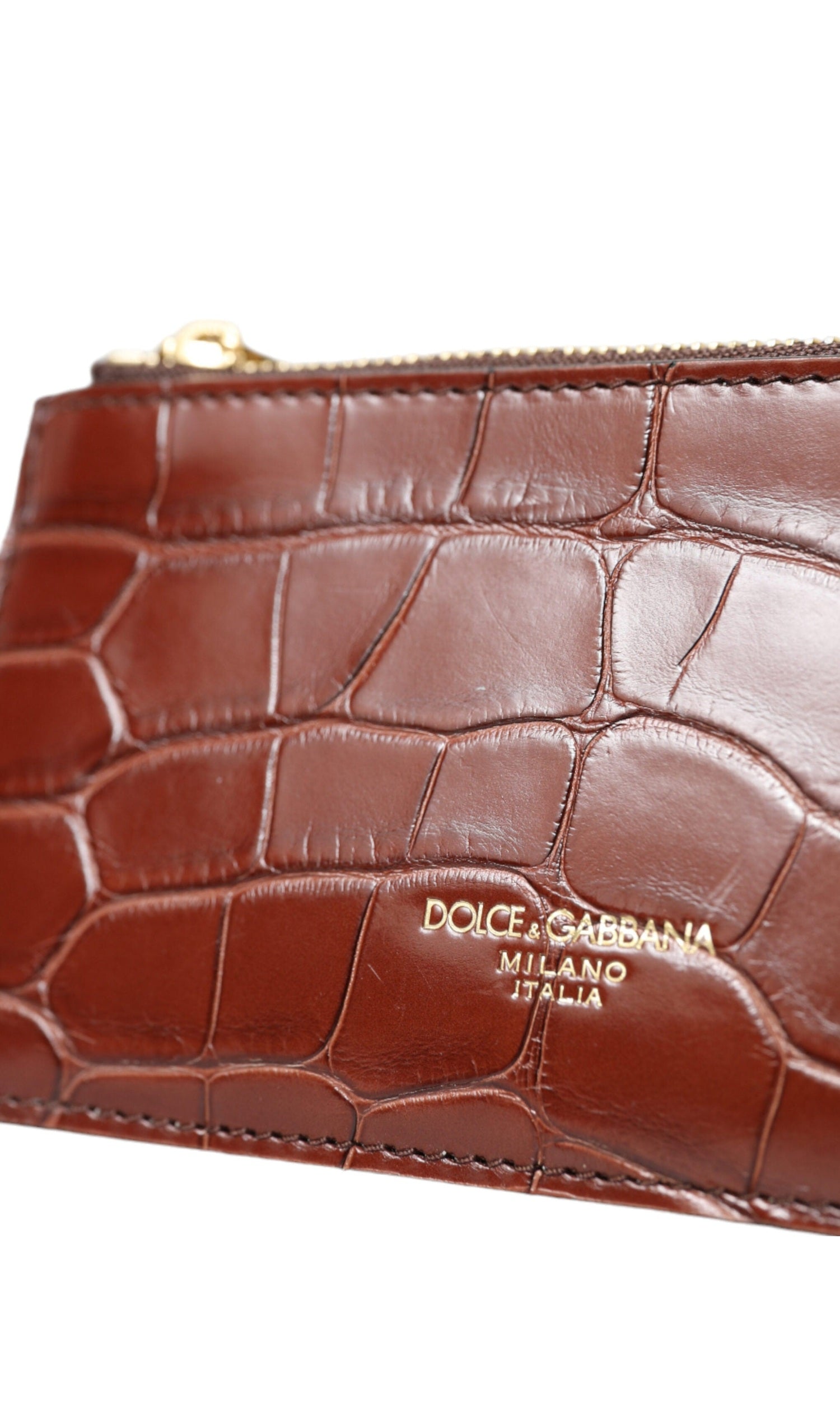 Dolce & Gabbana Elegant Leather Airpod & Coin Purse Duo Glam Steals