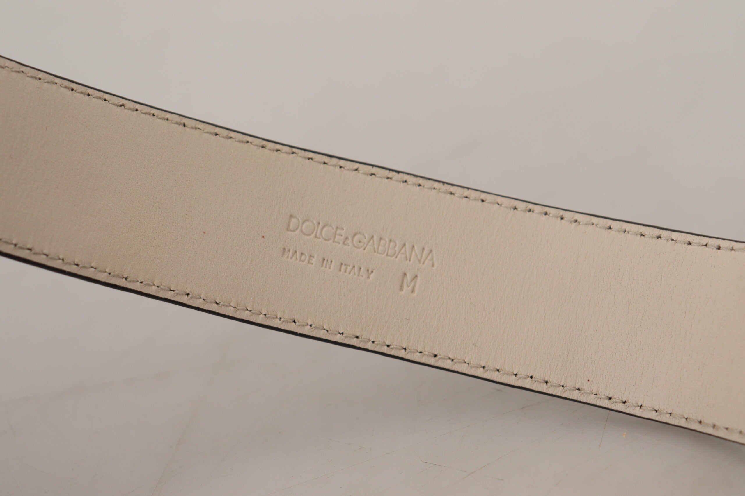 Dolce & Gabbana Elegant Leather Detail Black Gold Bracelet Glam Steals