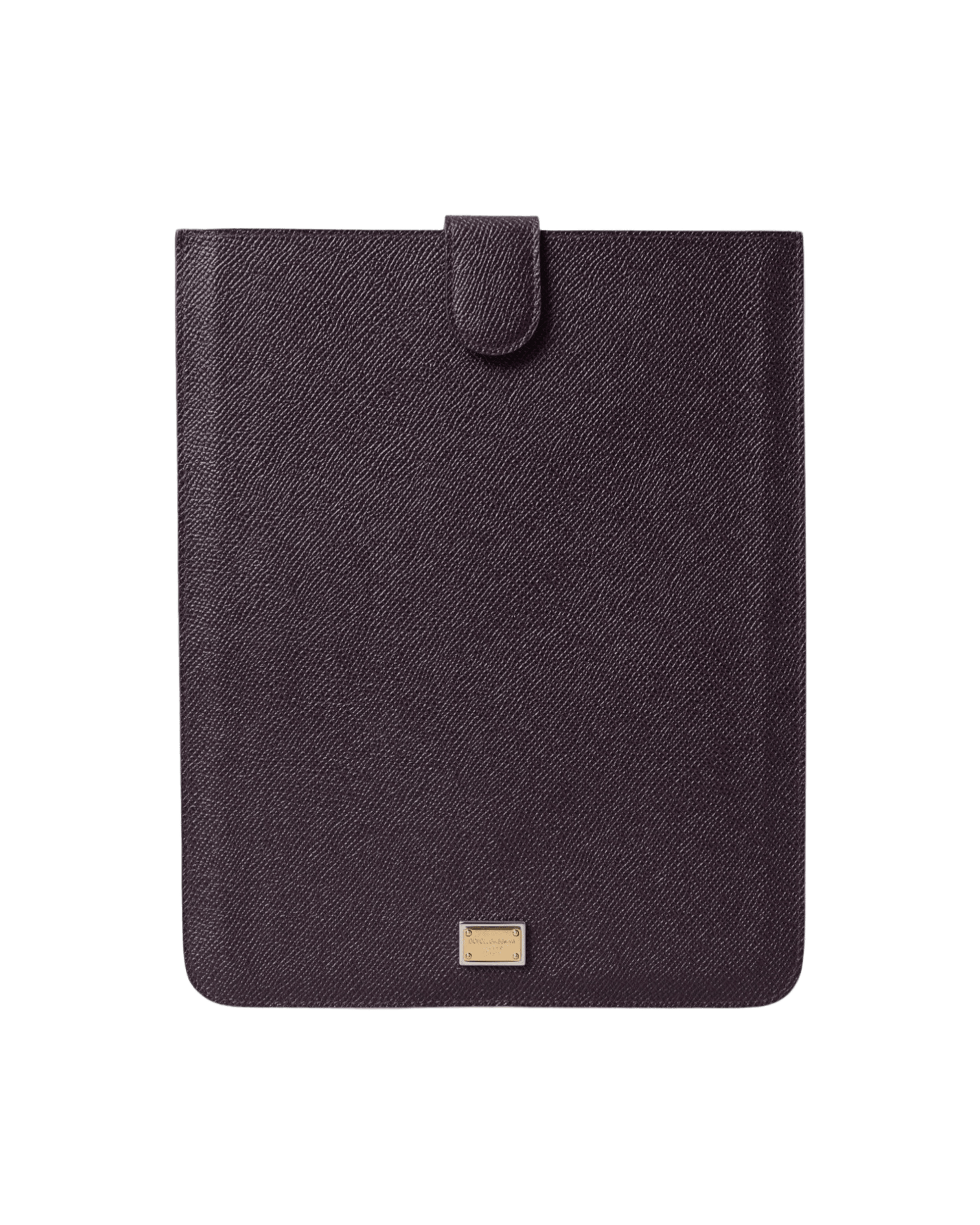 Dolce & Gabbana Elegant Leather Tablet Pouch In Brown Rich Glam Steals