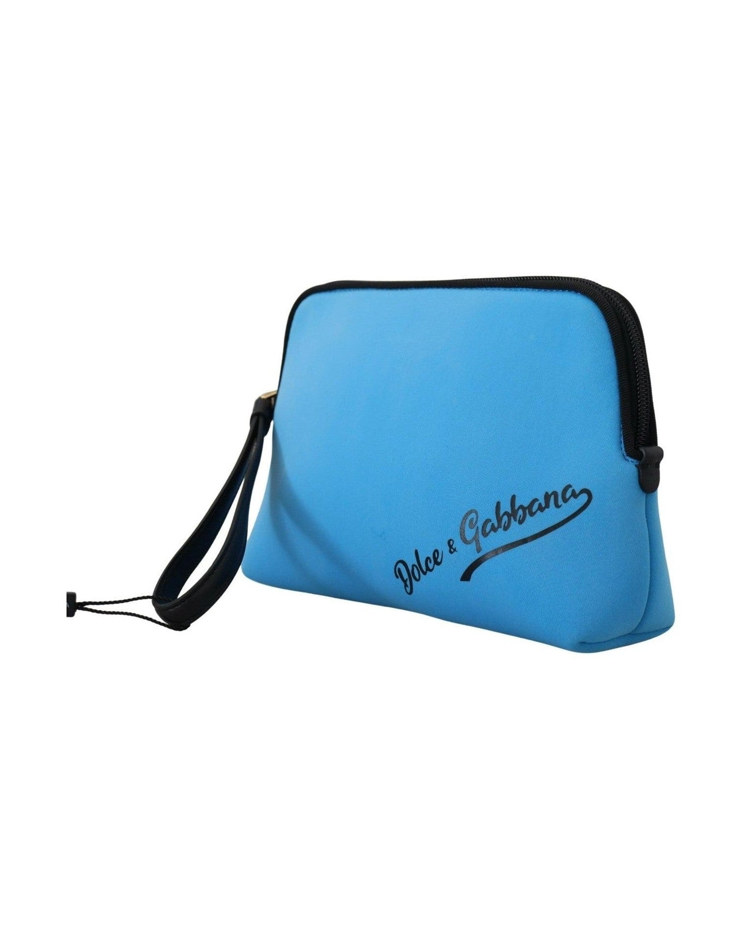 Dolce & Gabbana Elegant Polyamide Pouch Blue Bag Glam Steals