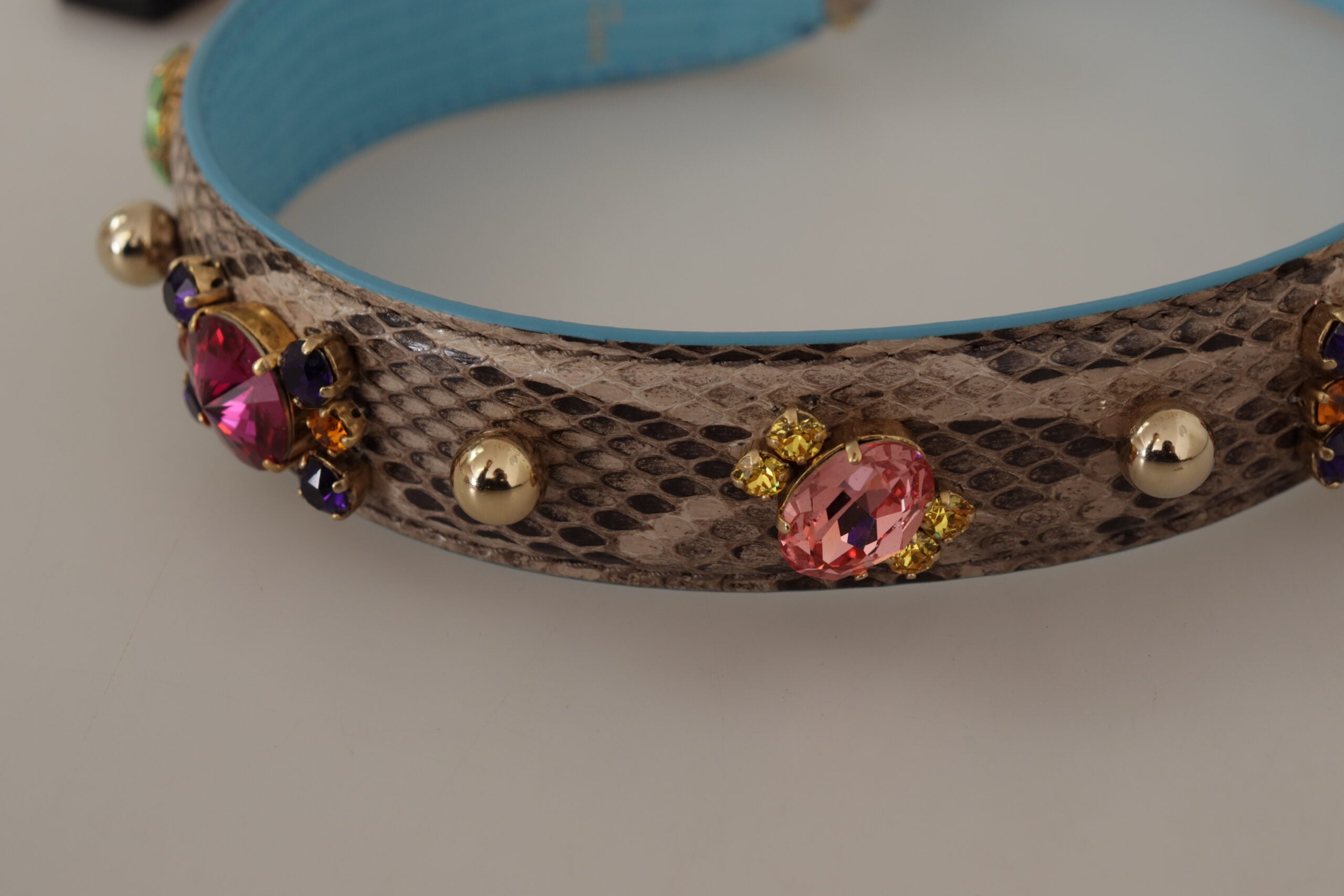 Dolce & Gabbana Elegant Python Leather Shoulder Strap Accessory Glam Steals