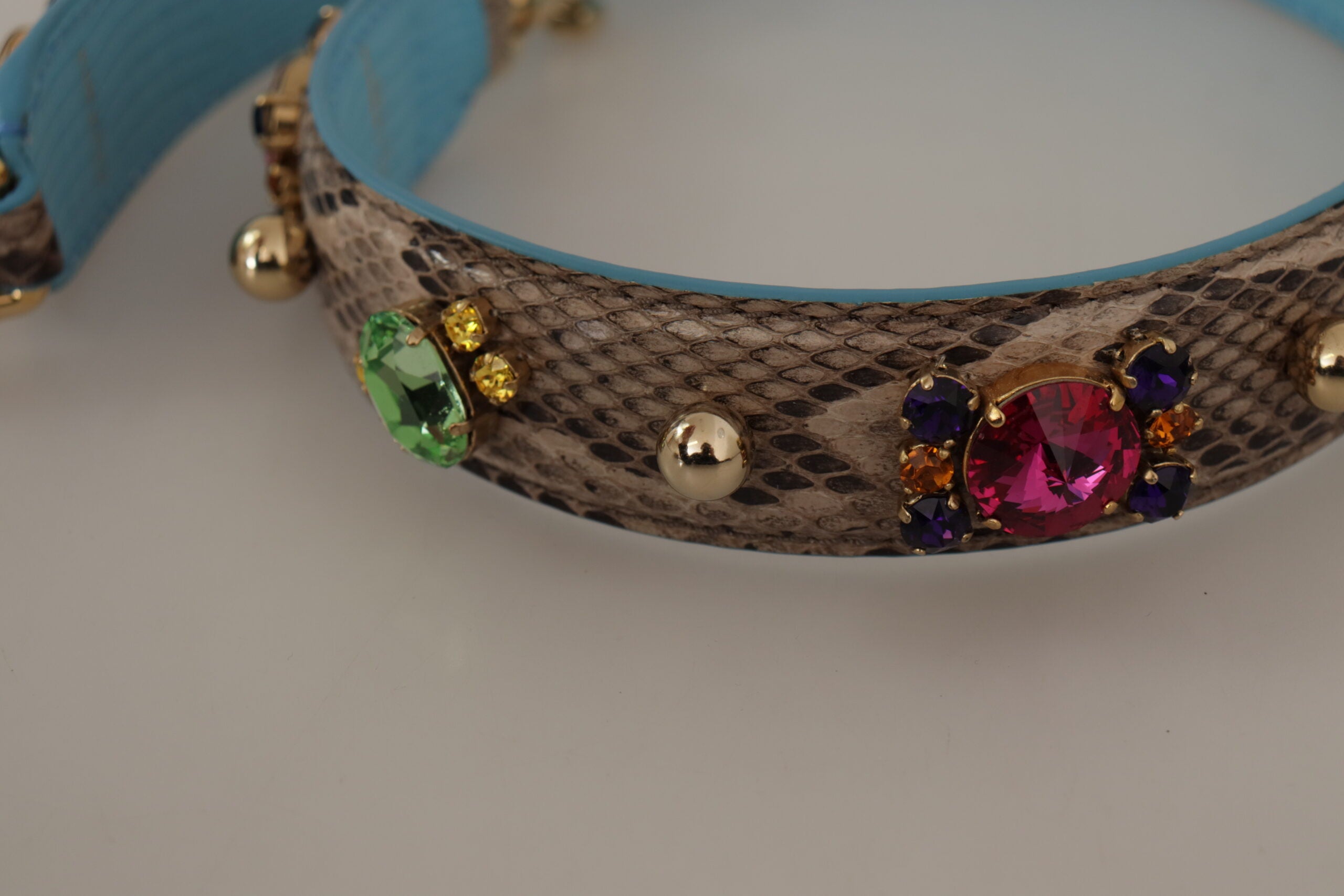 Dolce & Gabbana Elegant Python Leather Shoulder Strap Accessory Glam Steals