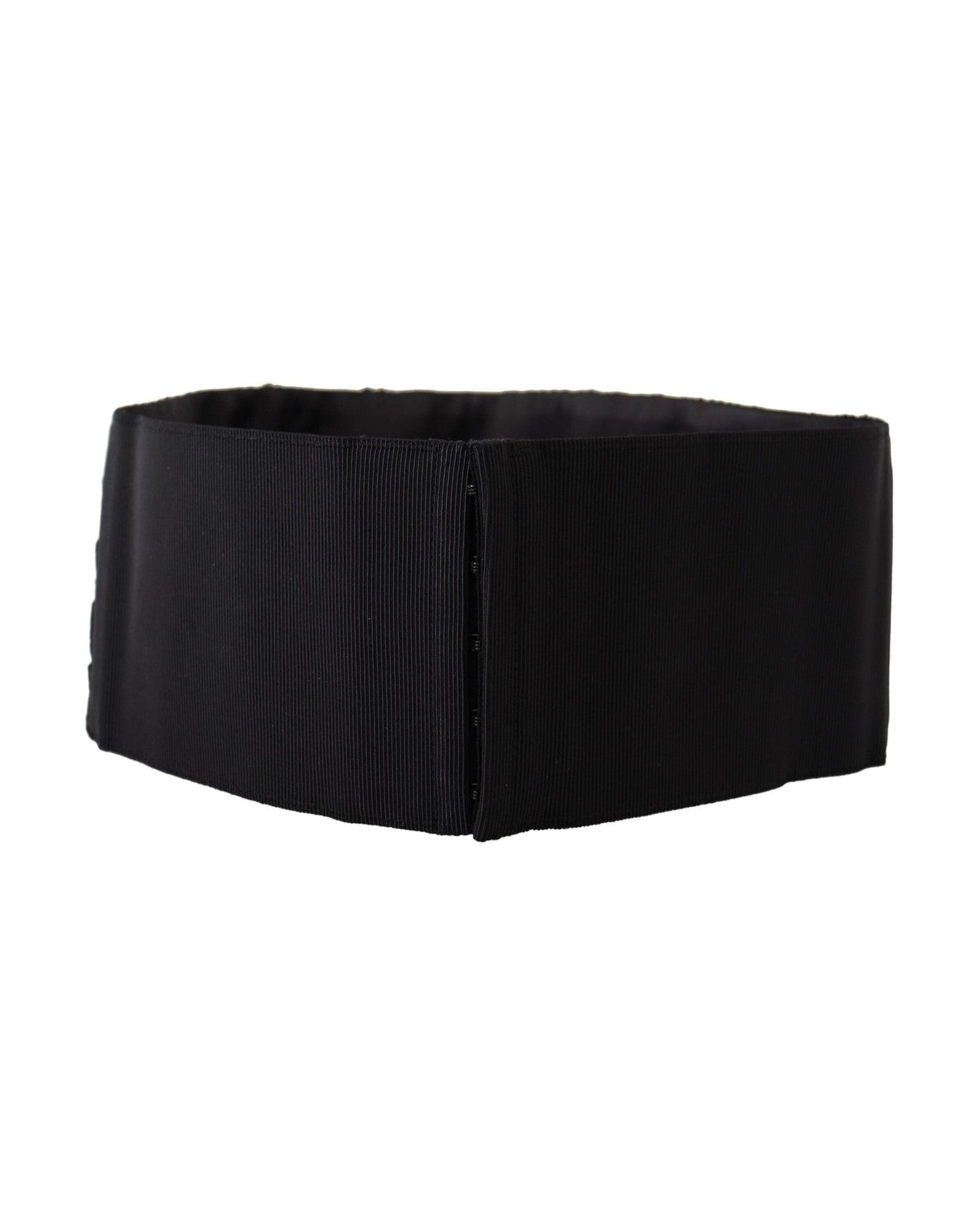 Dolce & Gabbana Elegant Rhinestone-Embellished Silk Belt Glam Steals