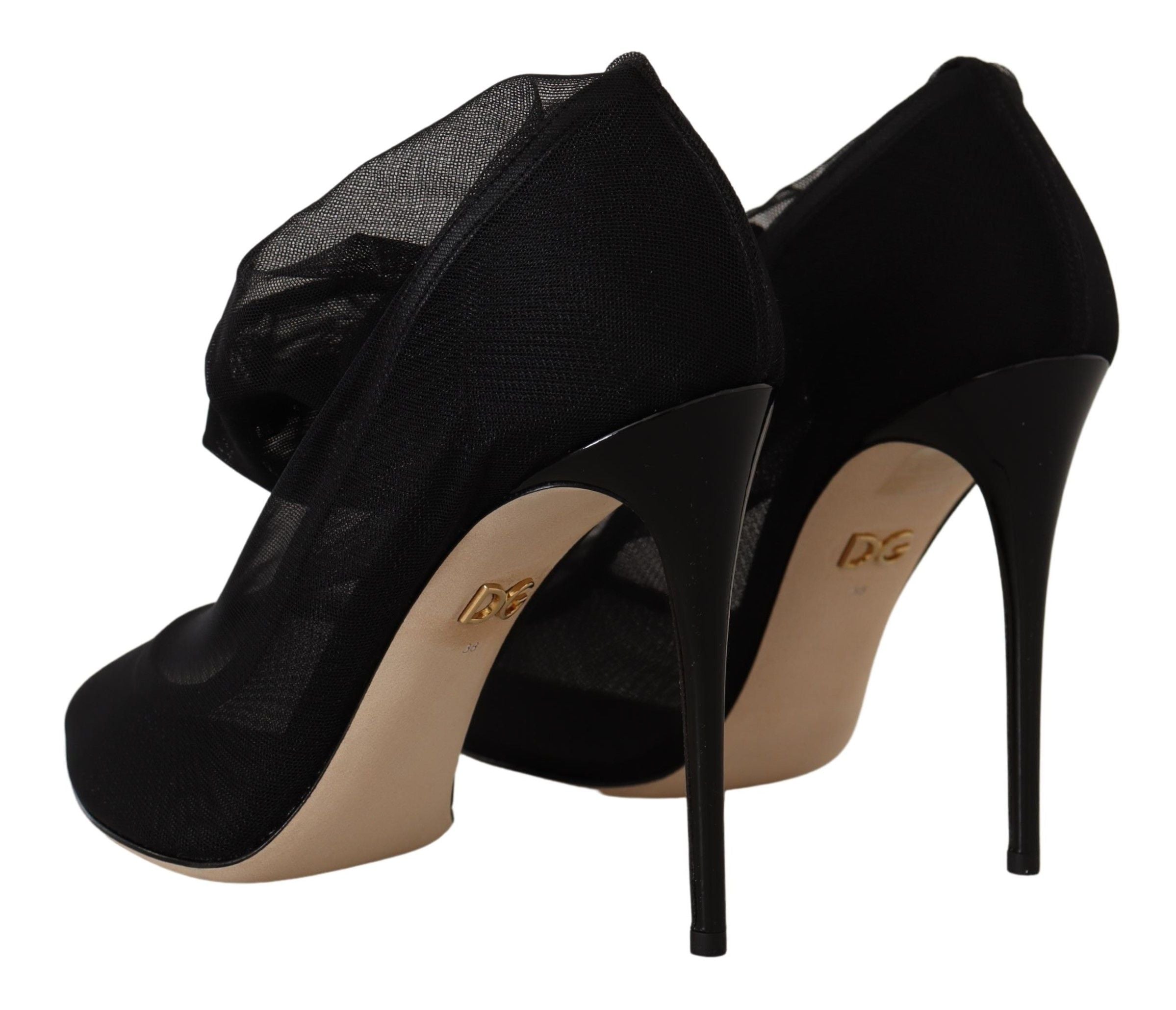 Dolce & Gabbana Elegant Stretch Sock Boot Pumps Glam Steals