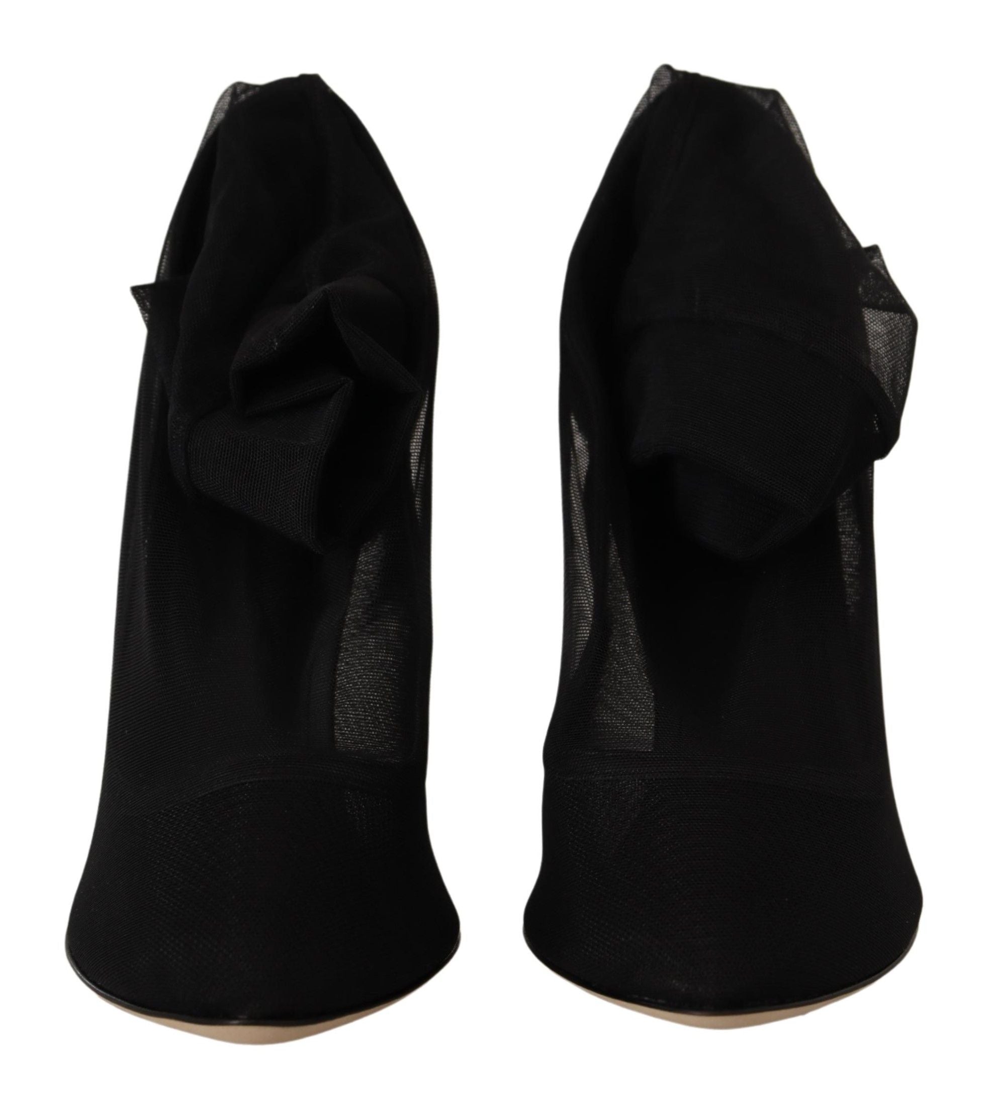 Dolce & Gabbana Elegant Stretch Sock Boot Pumps Glam Steals