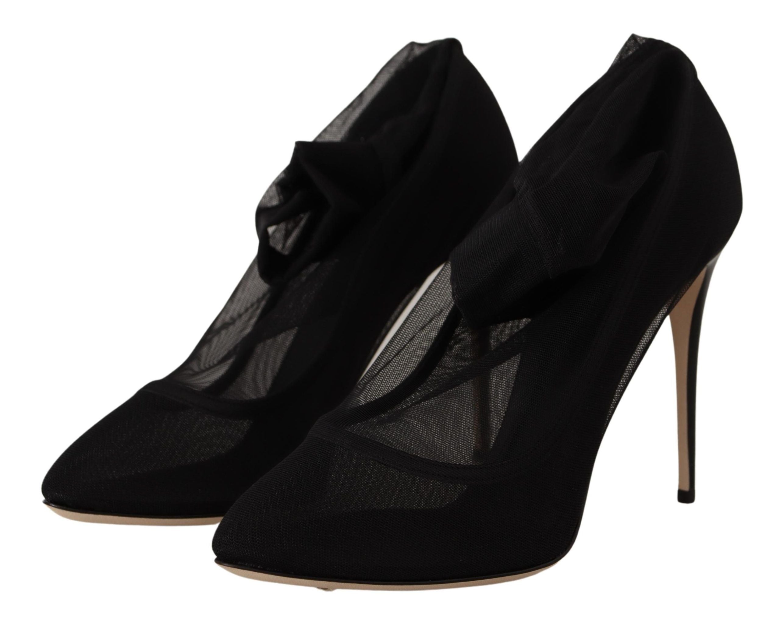 Dolce & Gabbana Elegant Stretch Sock Boot Pumps Glam Steals