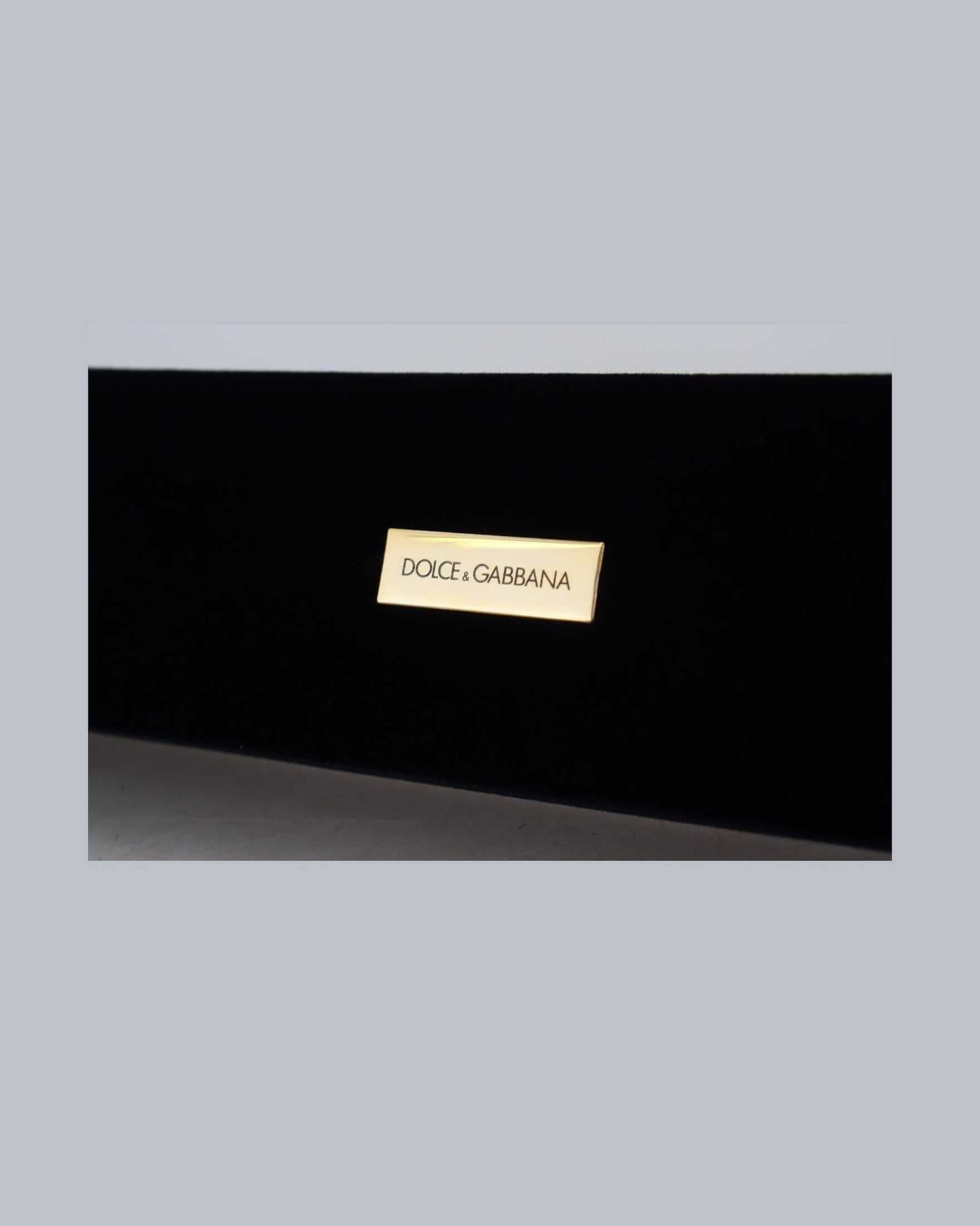 Dolce & Gabbana Elegant Velvet Jewelry Storage Box Jewelry Boxes