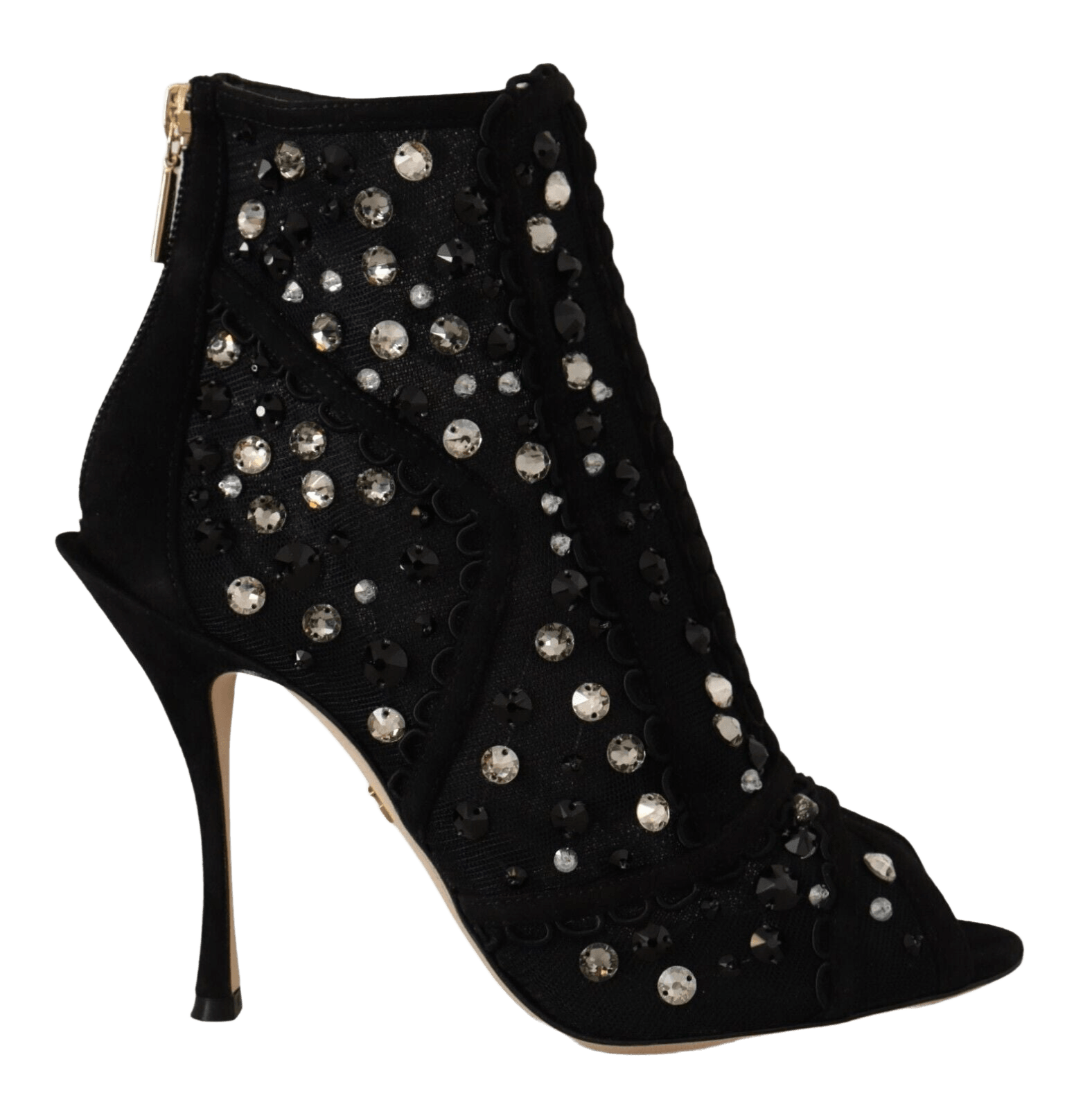 Dolce & Gabbana Embellished Crystal Short Boots Glam Steals