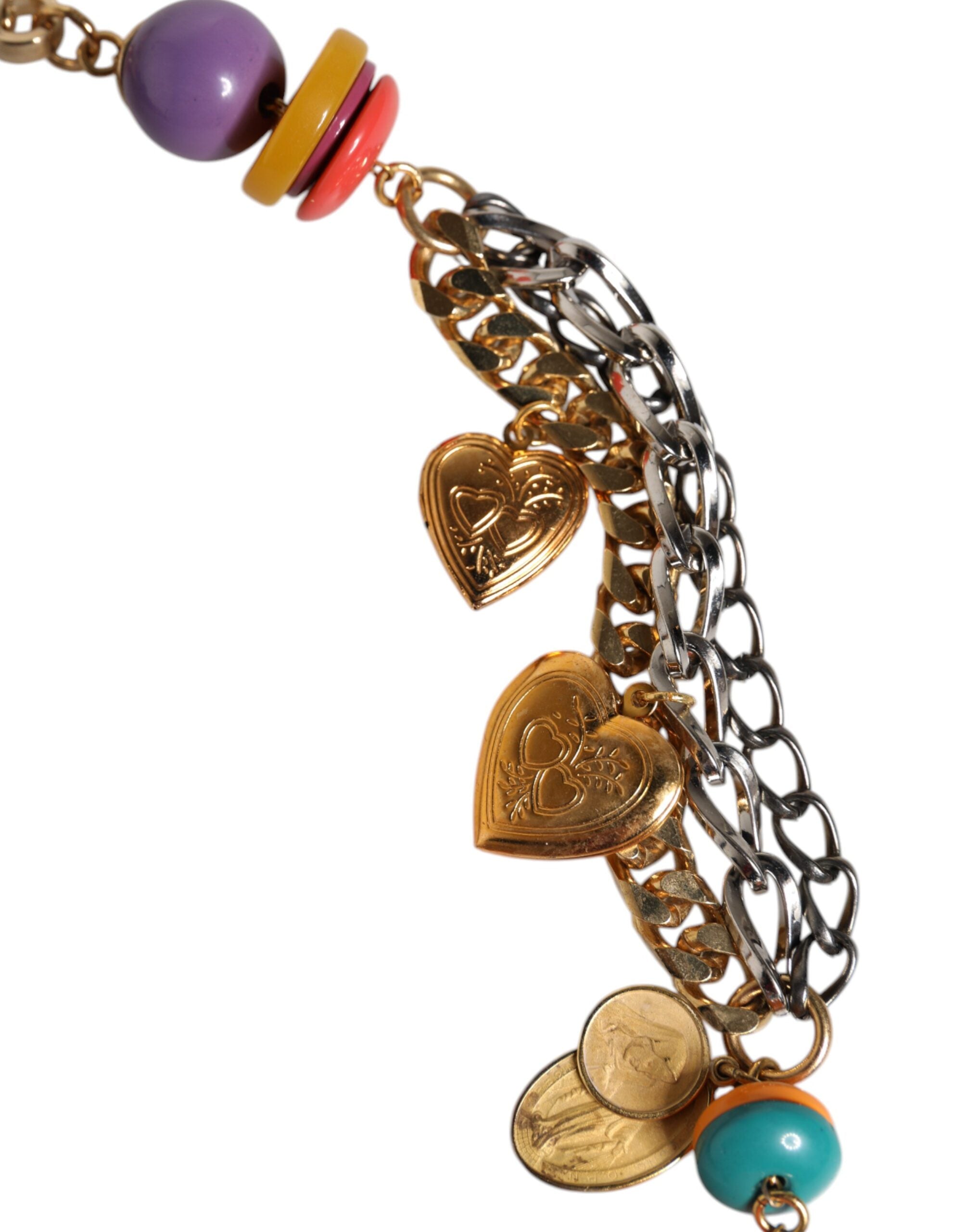 Dolce & Gabbana Embellished Waist Chain Multicolor Belt Glam Steals