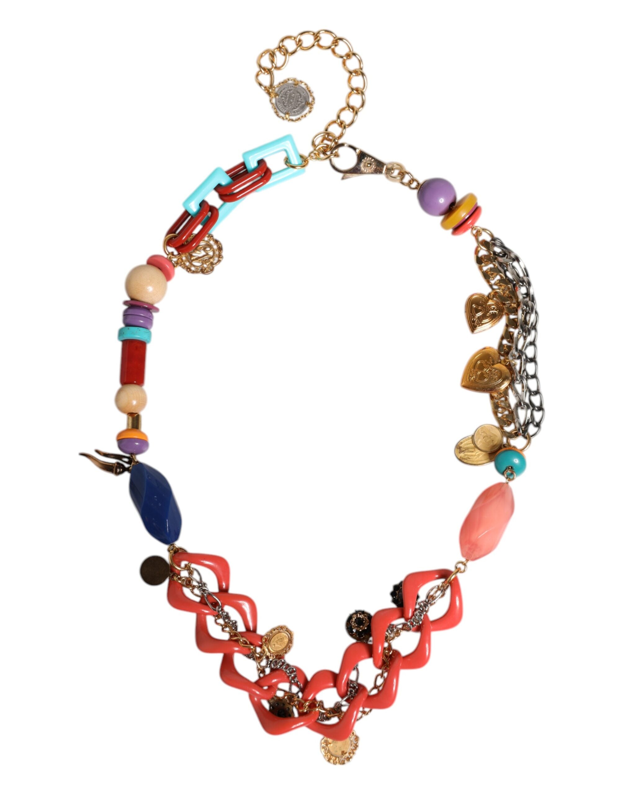 Dolce & Gabbana Embellished Waist Chain Multicolor Belt Glam Steals