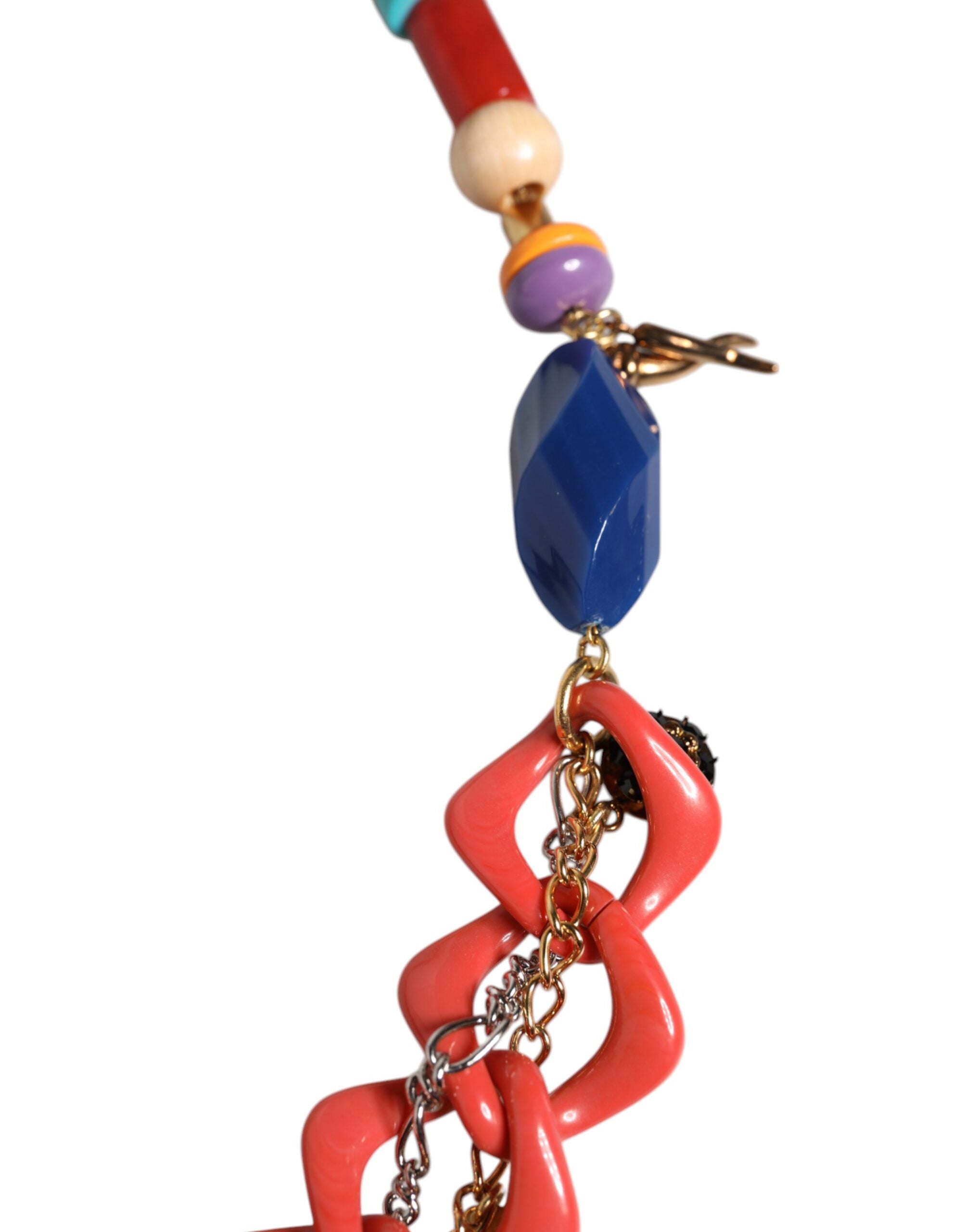 Dolce & Gabbana Embellished Waist Chain Multicolor Belt Glam Steals