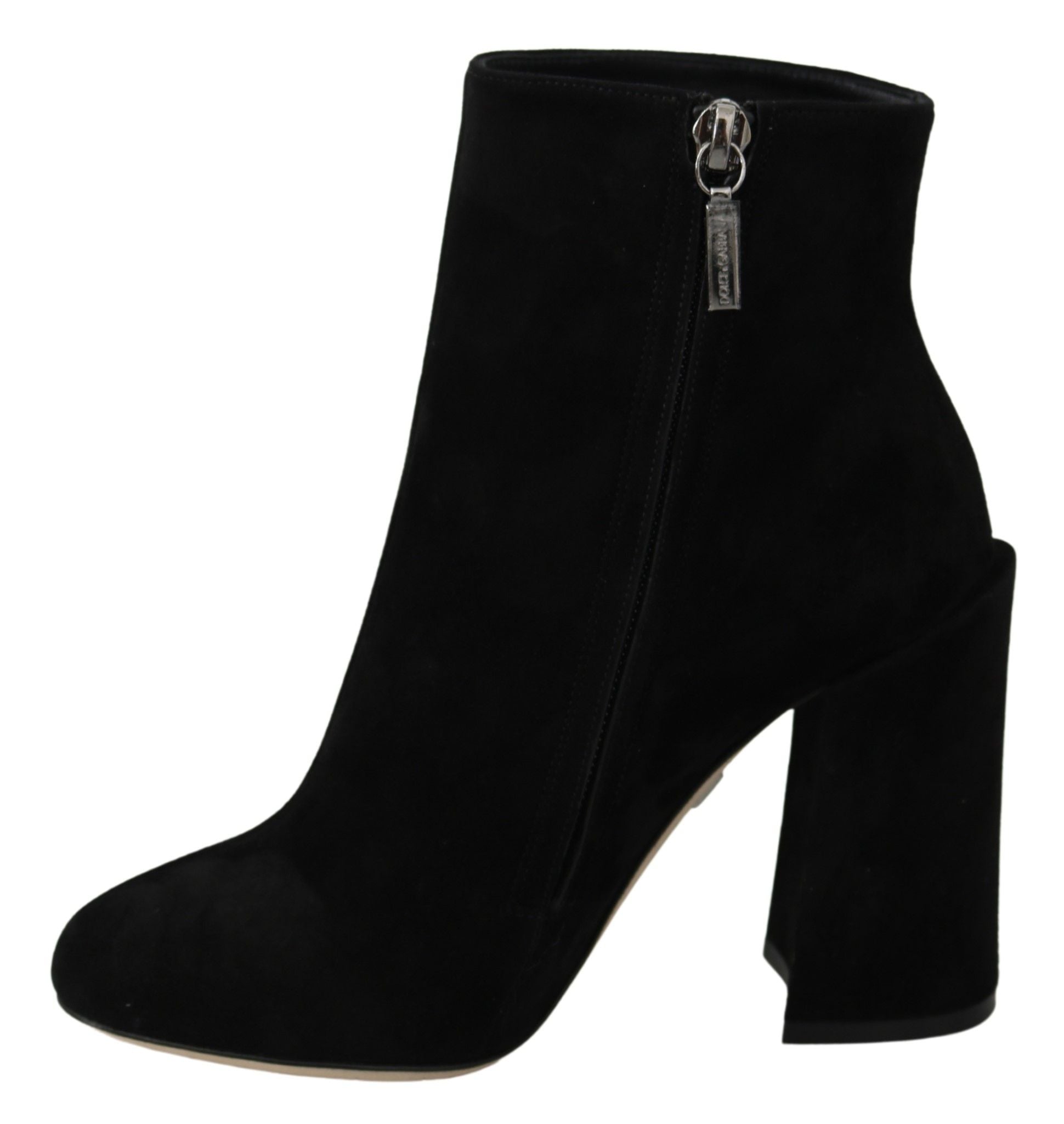 Dolce & Gabbana Embroidered Ankle Boots In Lambskin Suede Glam Steals