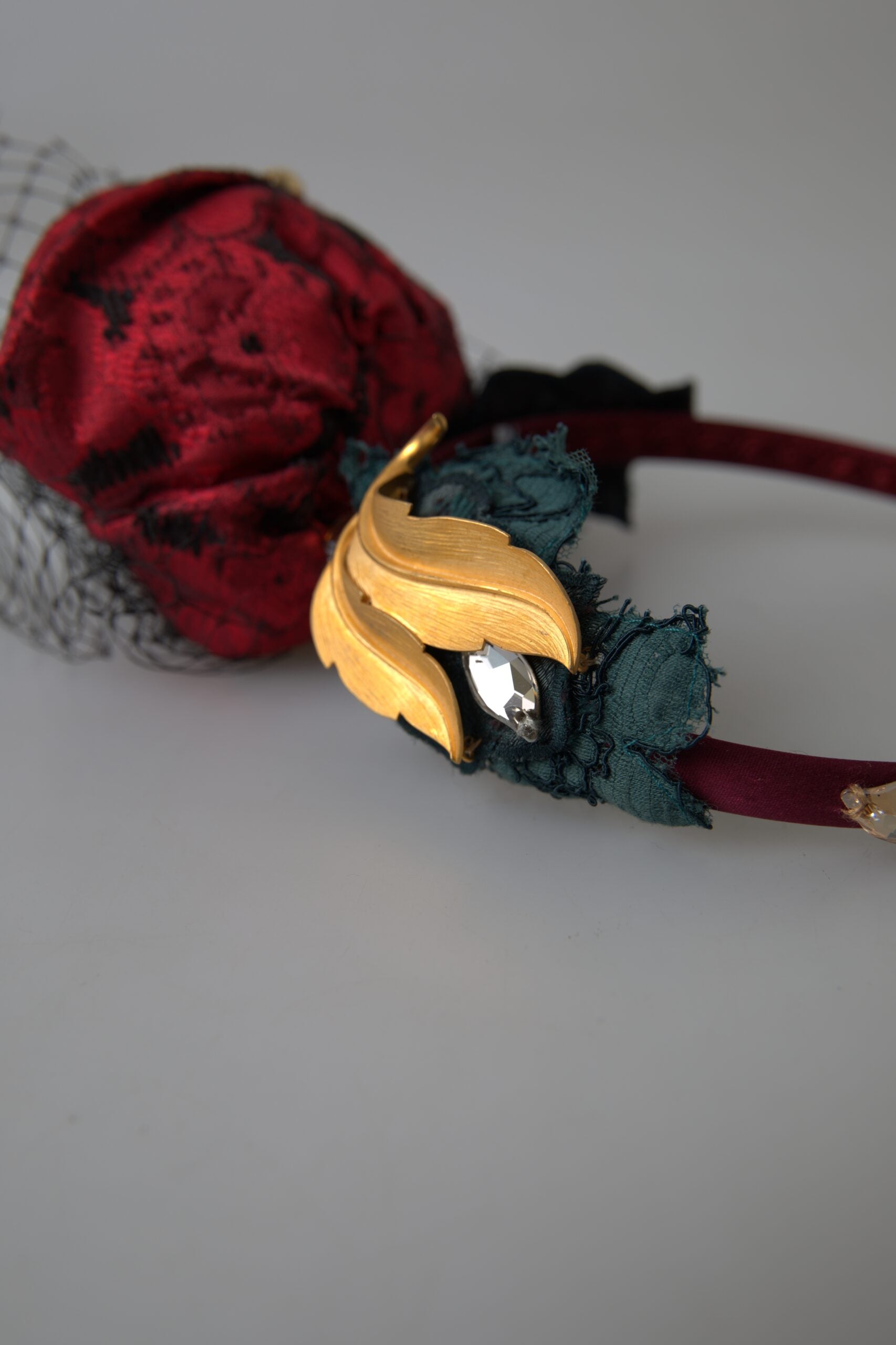 Dolce & Gabbana Enchanted Rose Crystal Headband Diadem Glam Steals