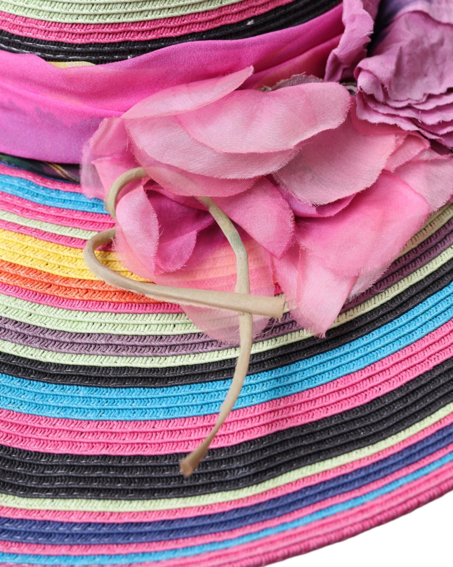 Dolce & Gabbana Fantasy Wide Brim Floppy Multicolor Hat Glam Steals